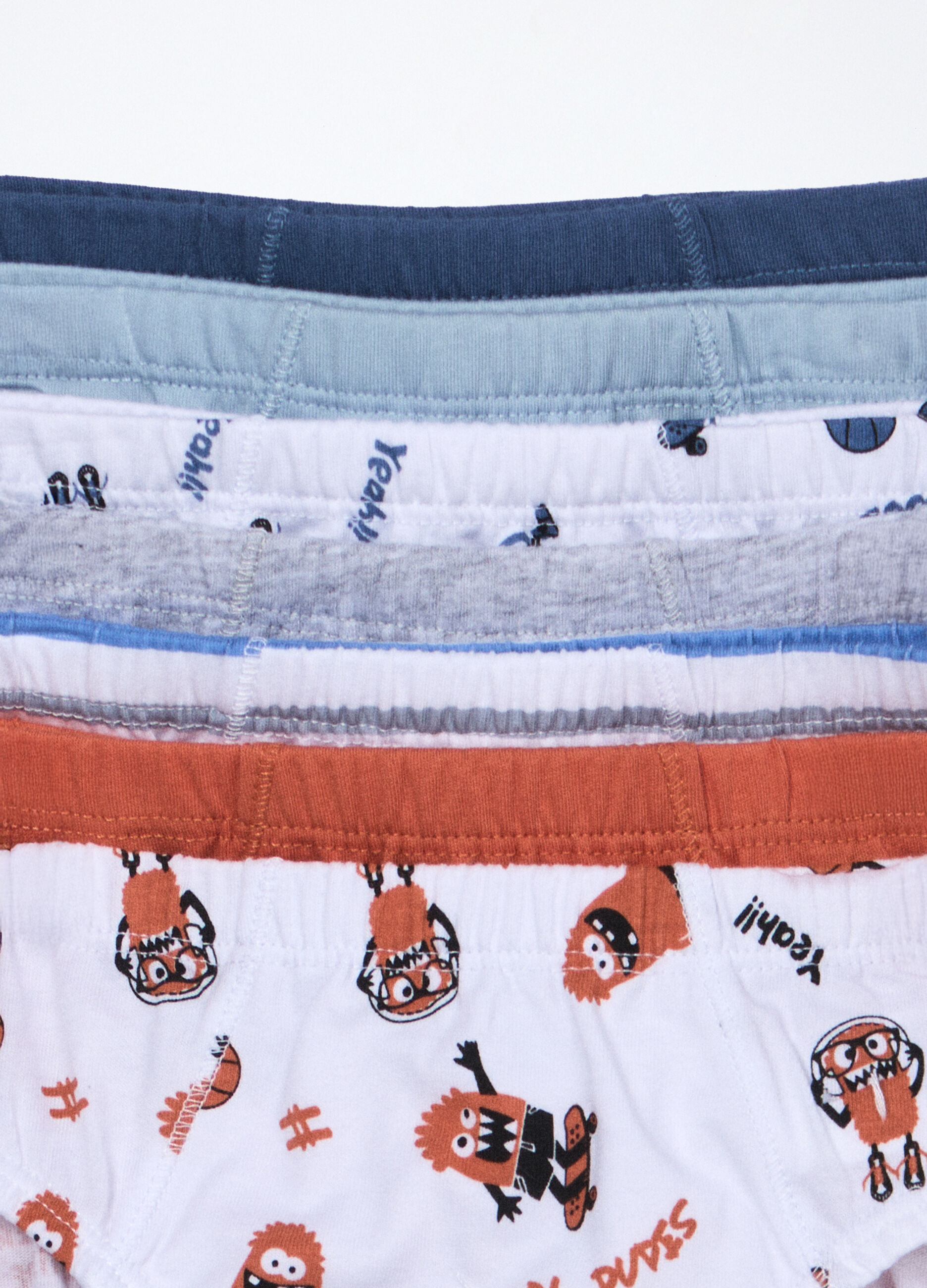 Pack 7 slip in jersey di puro cotone bambino_3