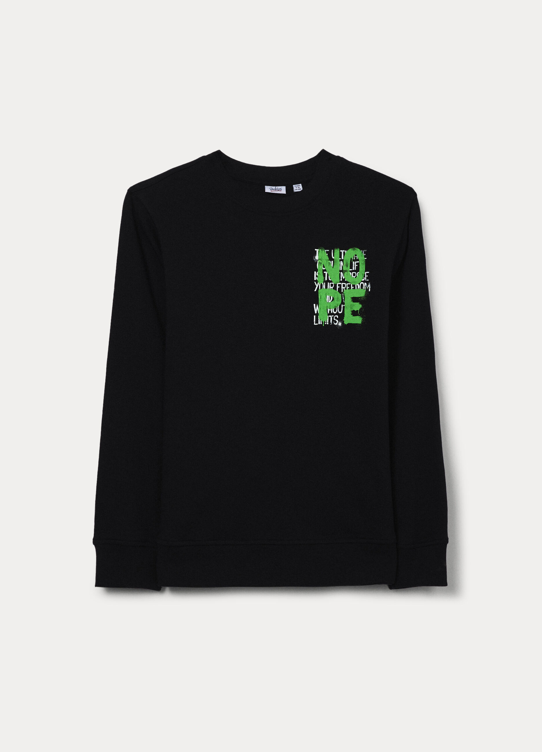 Felpa in french terry di puro cotone ragazzo_0