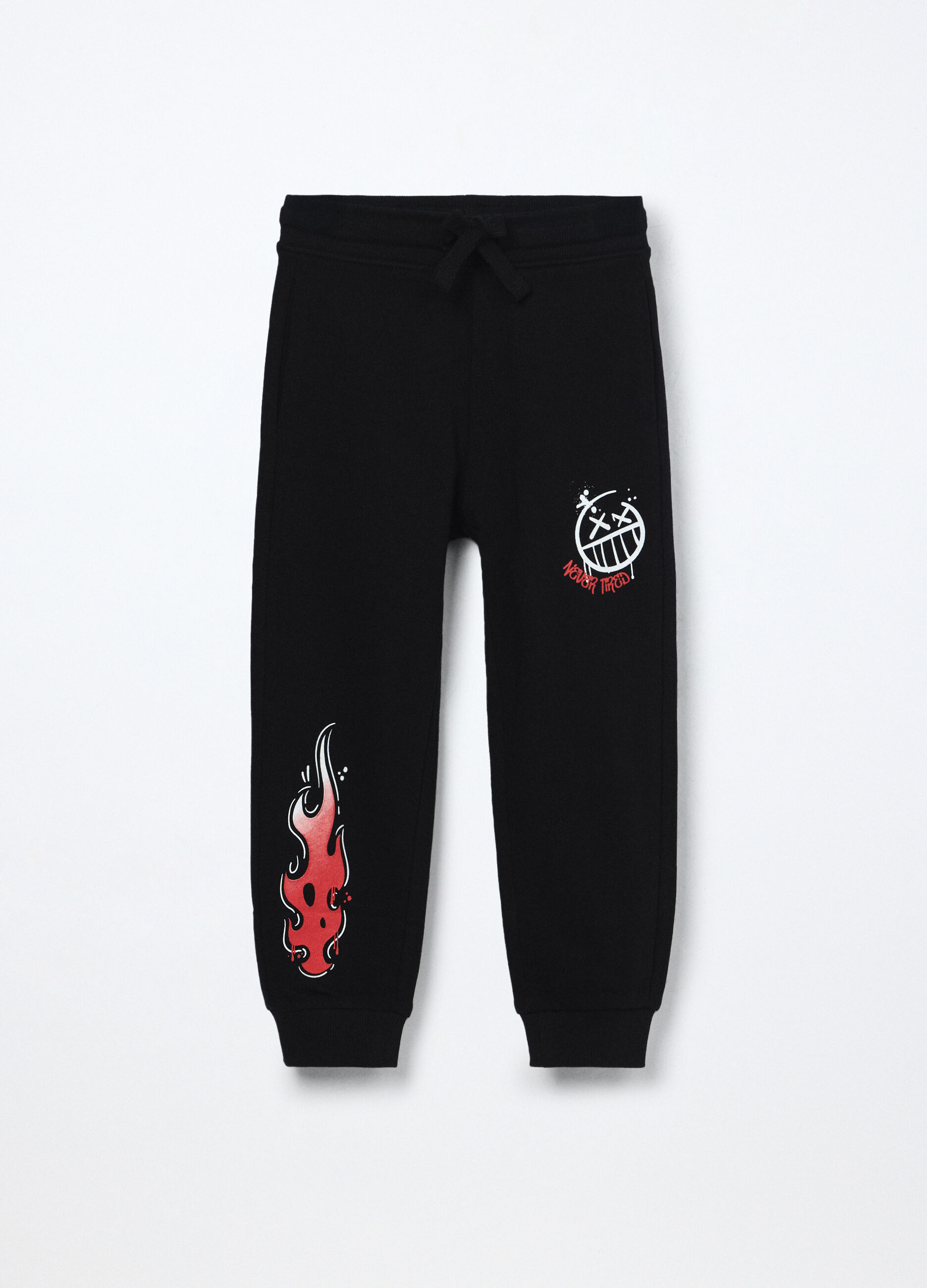 Jogger in french terry di puro cotone bambino_0