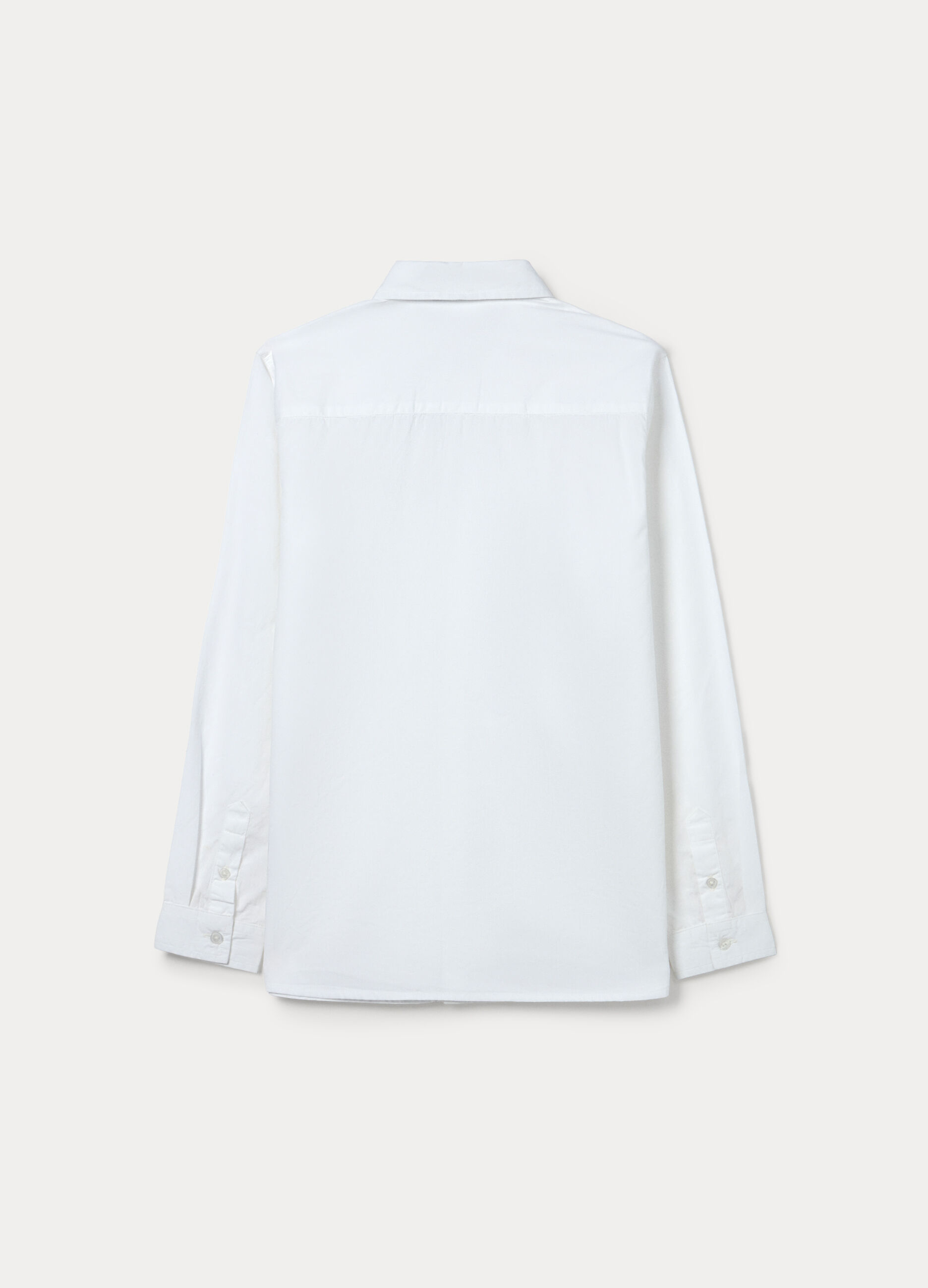 Camicia in popeline di puro cotone regular fit ragazzo_1