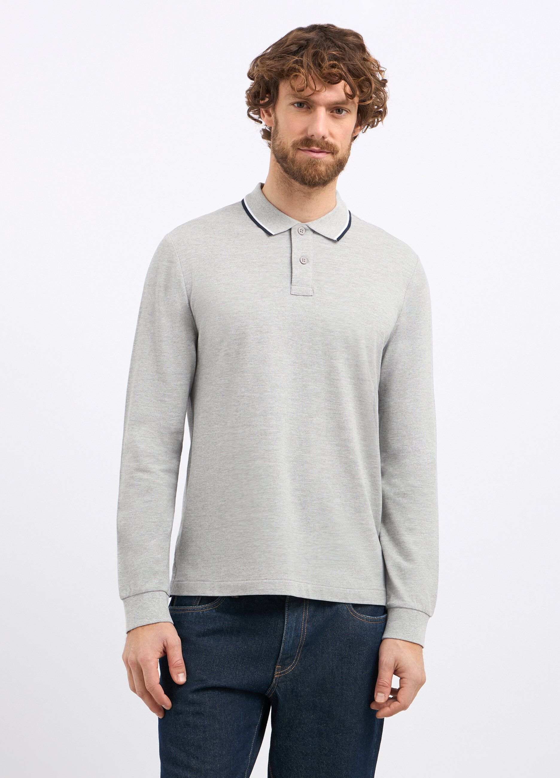 Polo in cotone piquet uomo_0