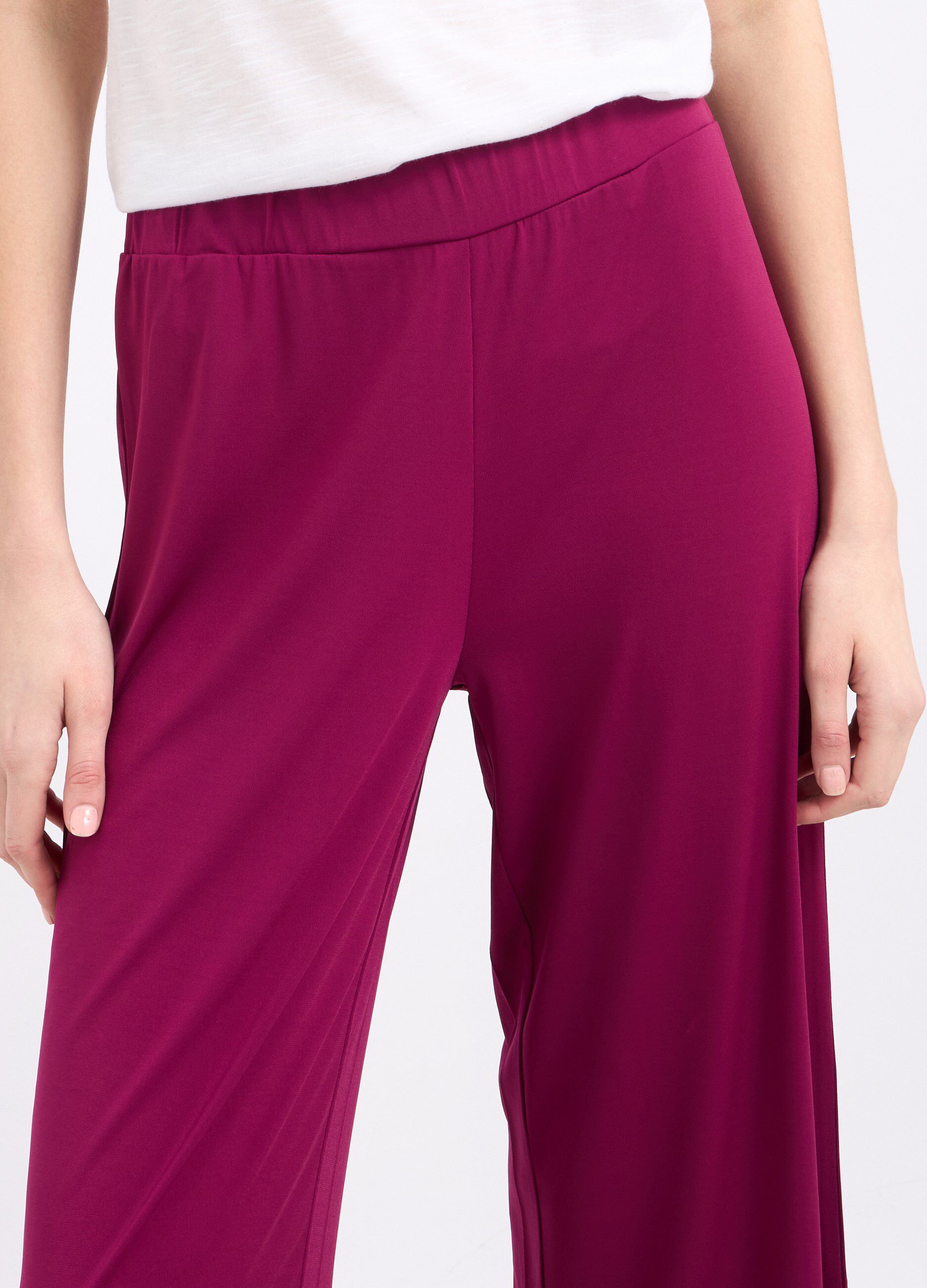 Pantaloni palazzo cropped donna_2