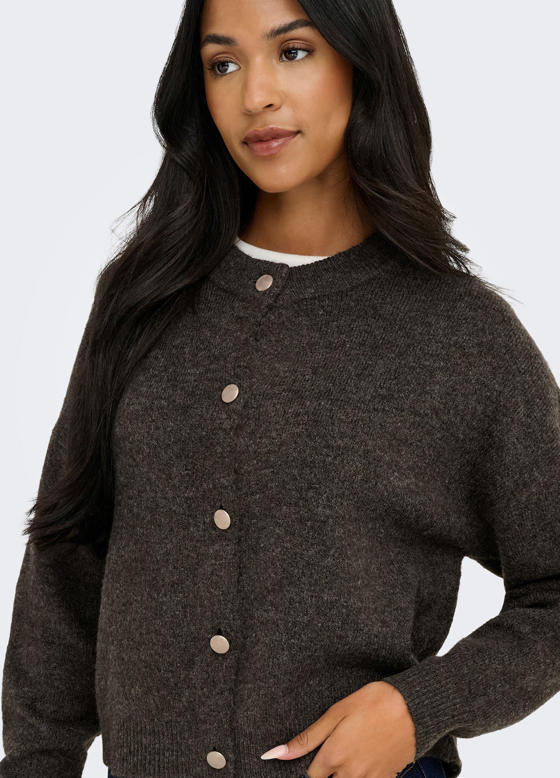 Cardigan m&eacute;lange donna_3