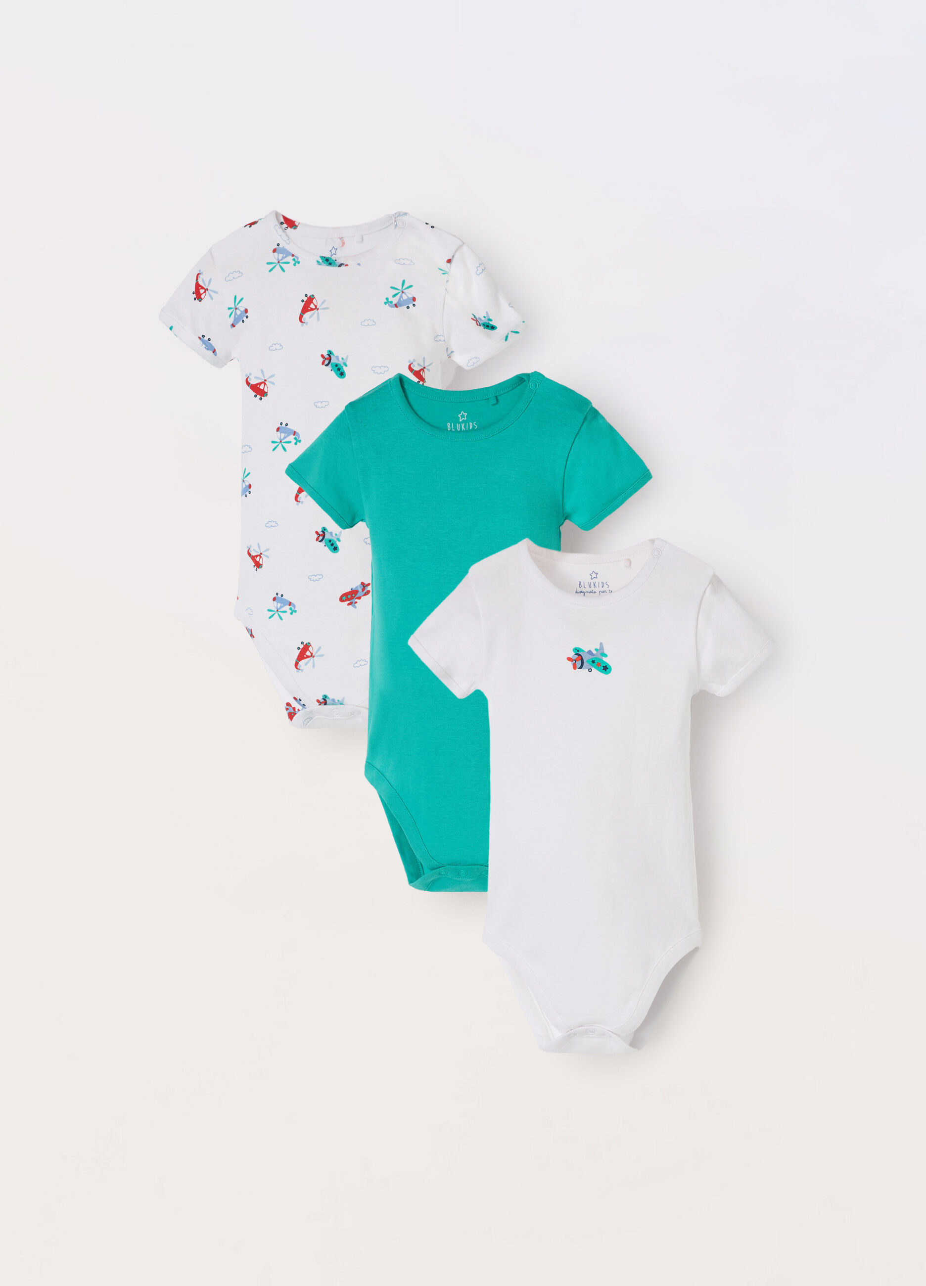 Pack 3 body in puro cotone neonato_0