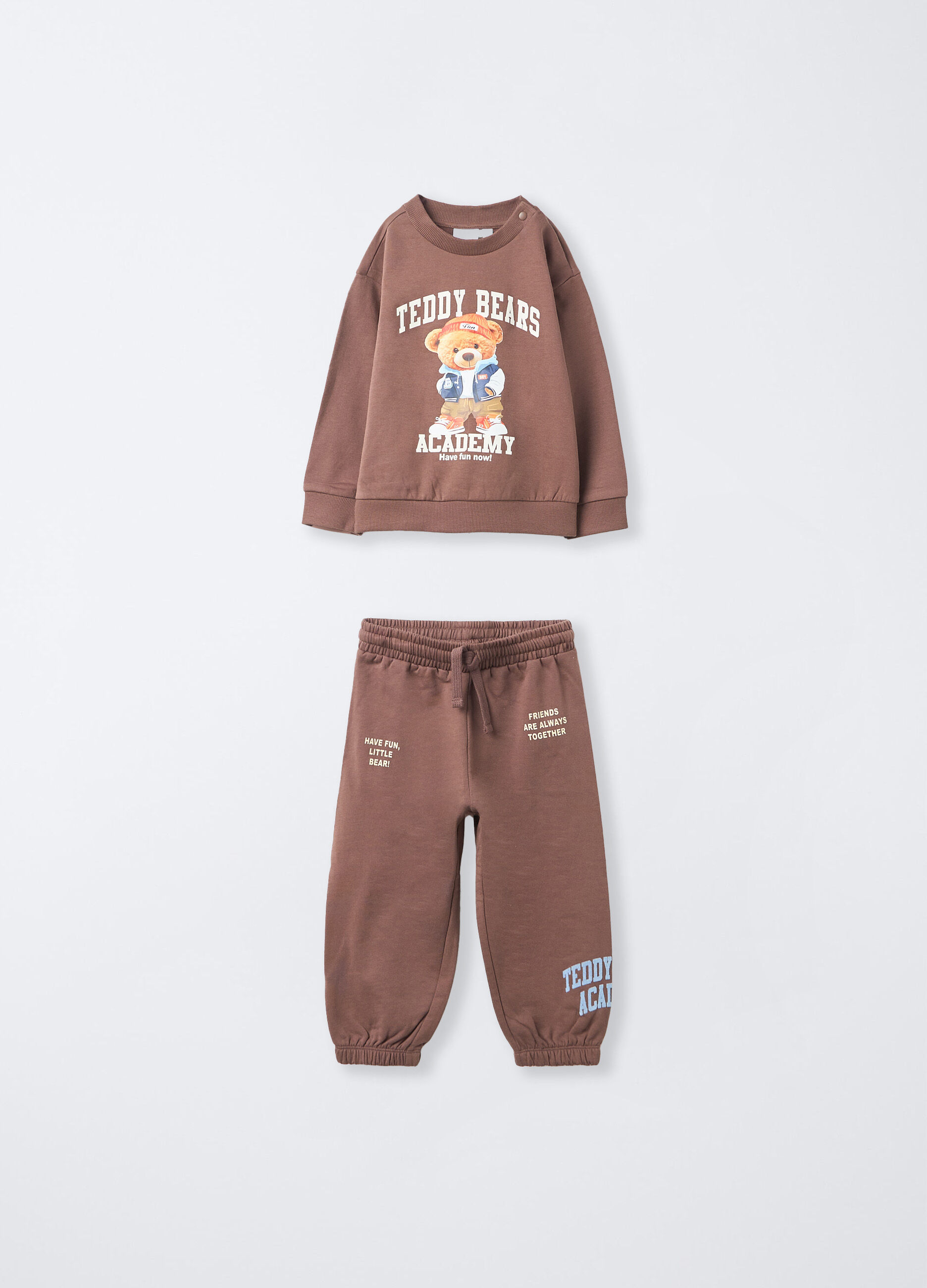 Jogging set in felpa di puro cotone bimbo_0