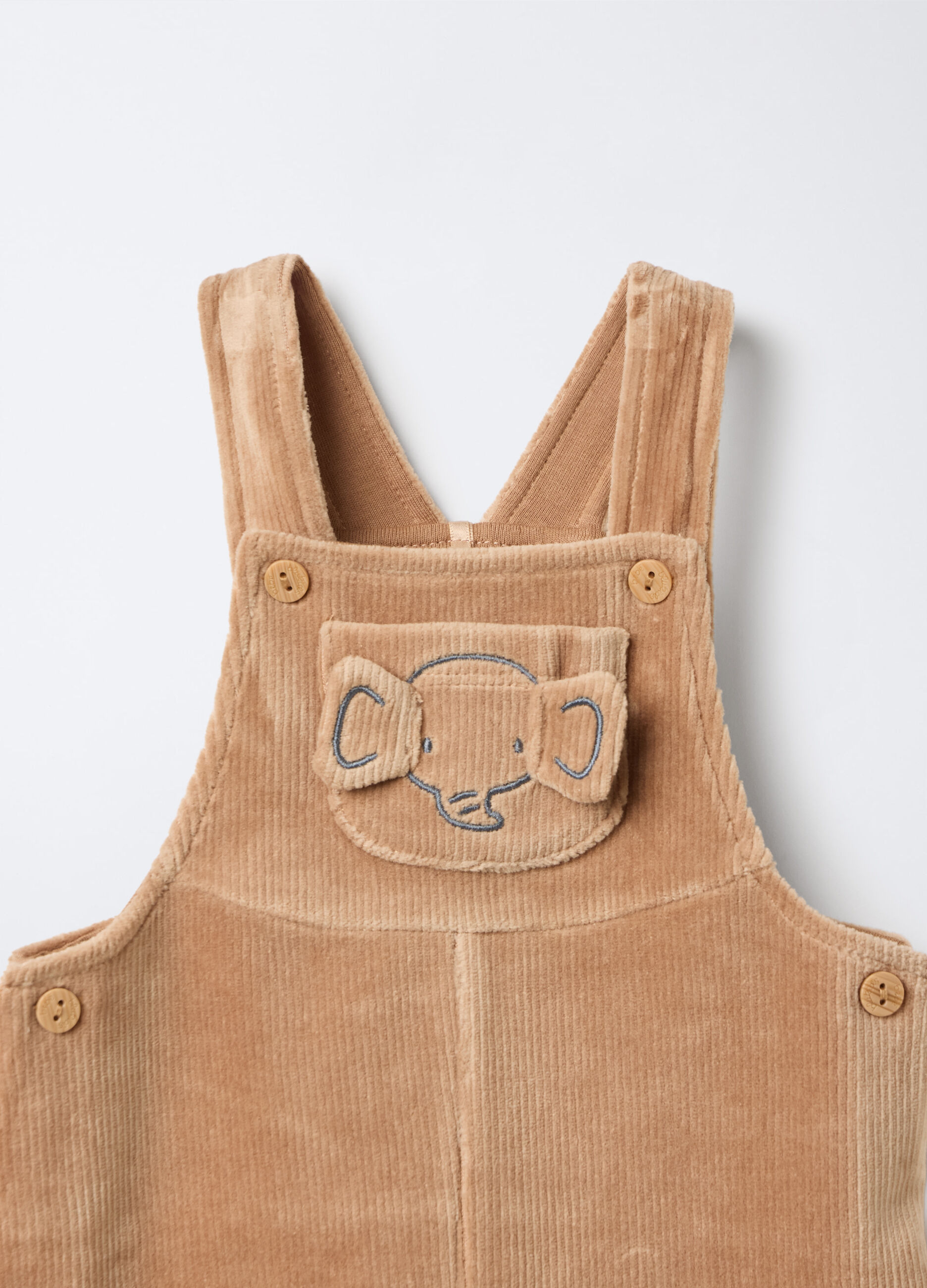 Set in puro cotone velour neonato_3