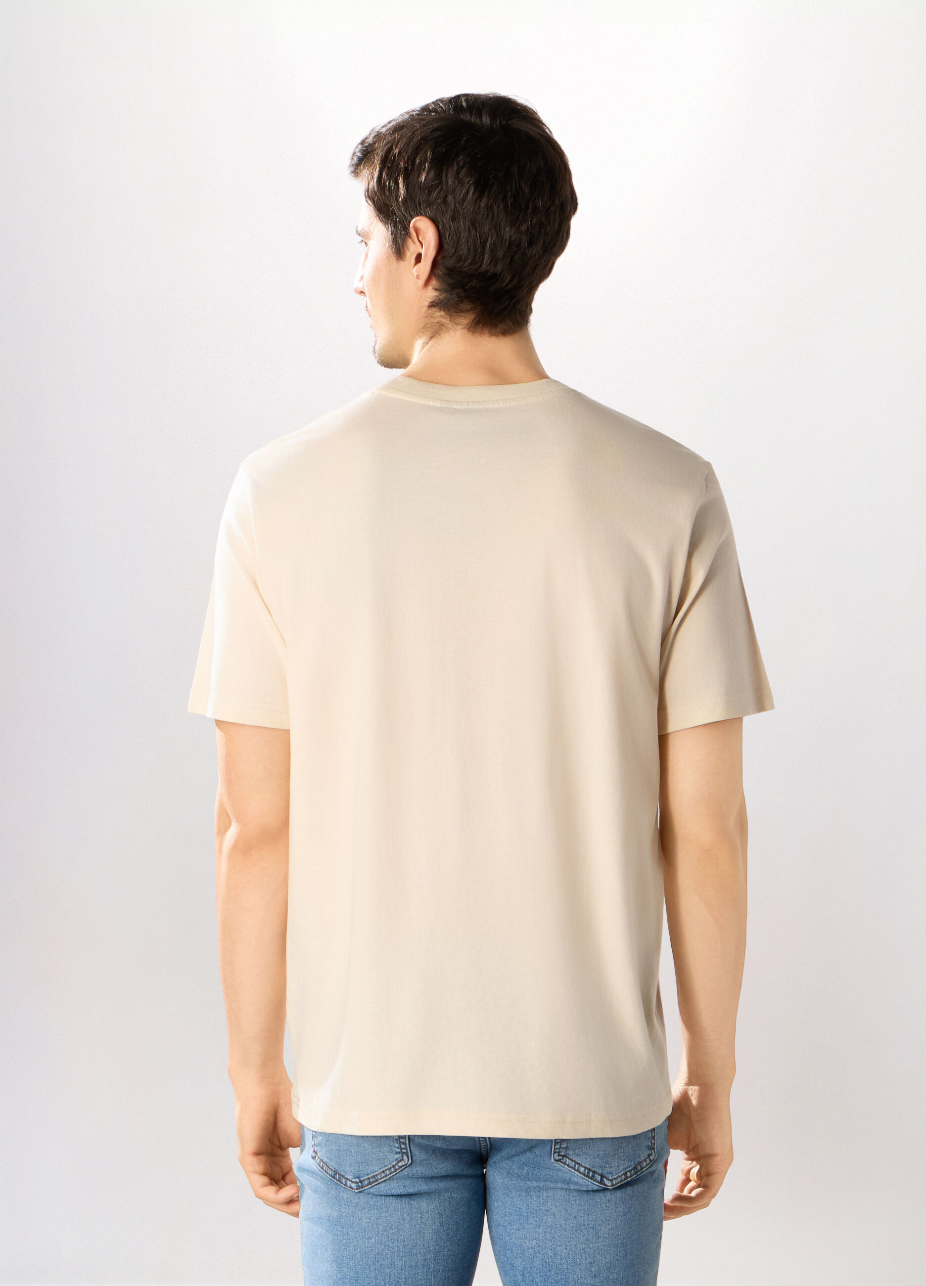 T-shirt girocollo stampa Jurassic World uomo_1