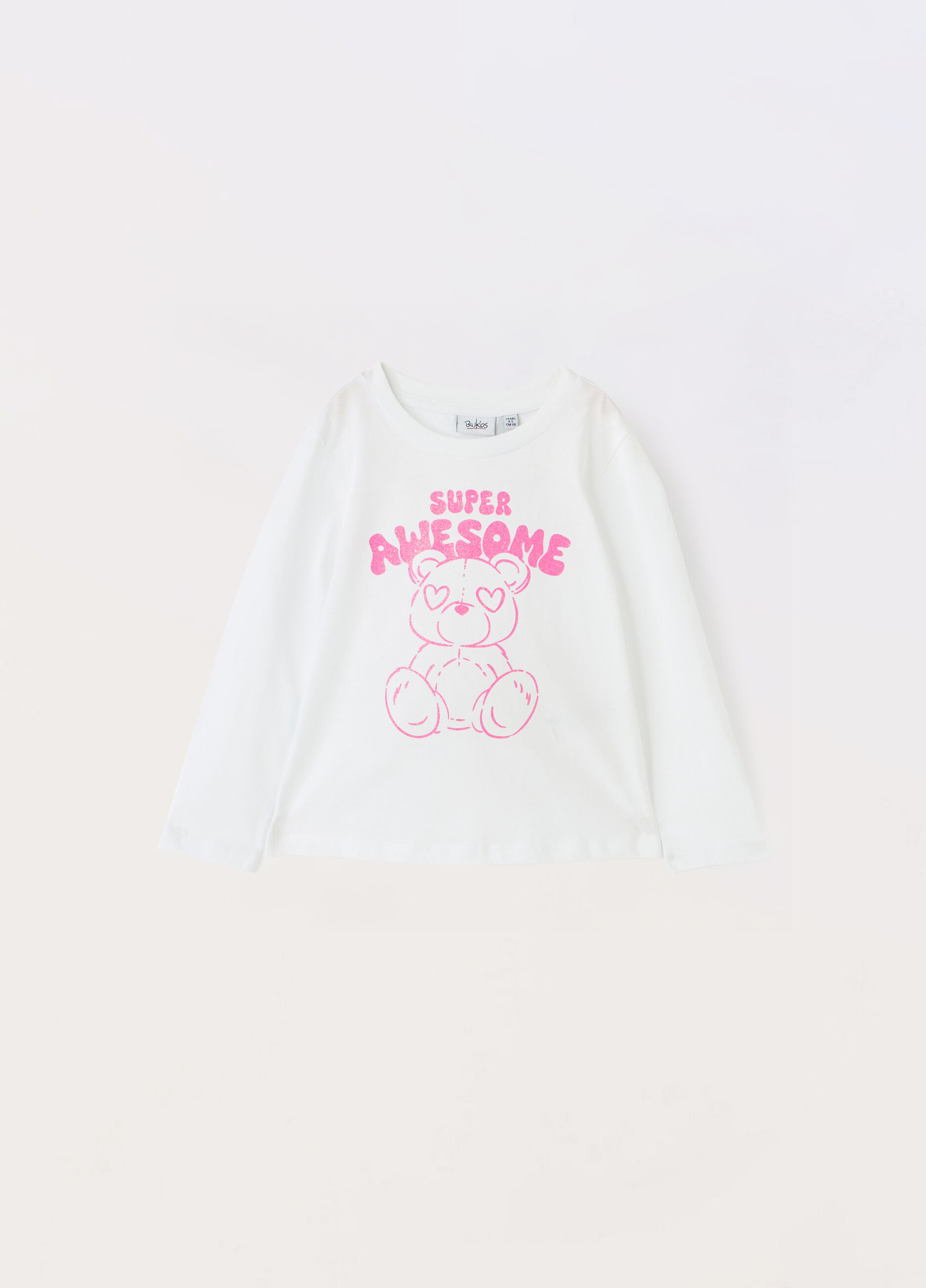 T-shirt in jersey di puro cotone bambina_0