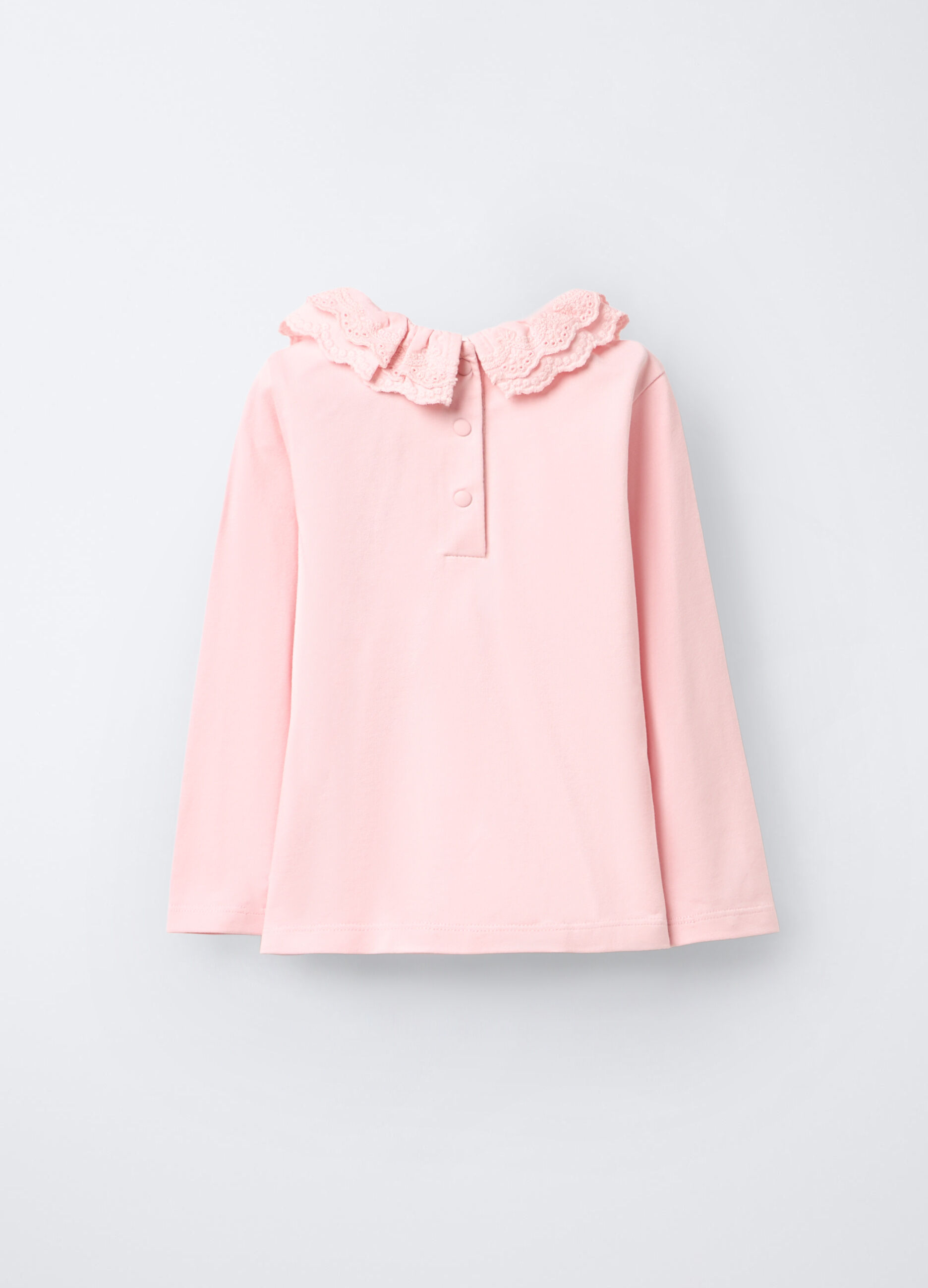 T-shirt in jersey di cotone stretch bimba