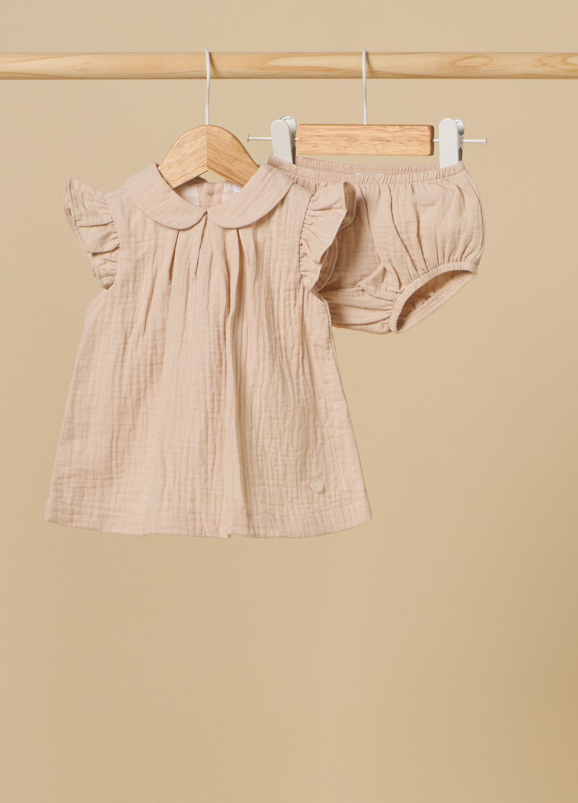 Set waffle IANA in puro cotone neonata_0