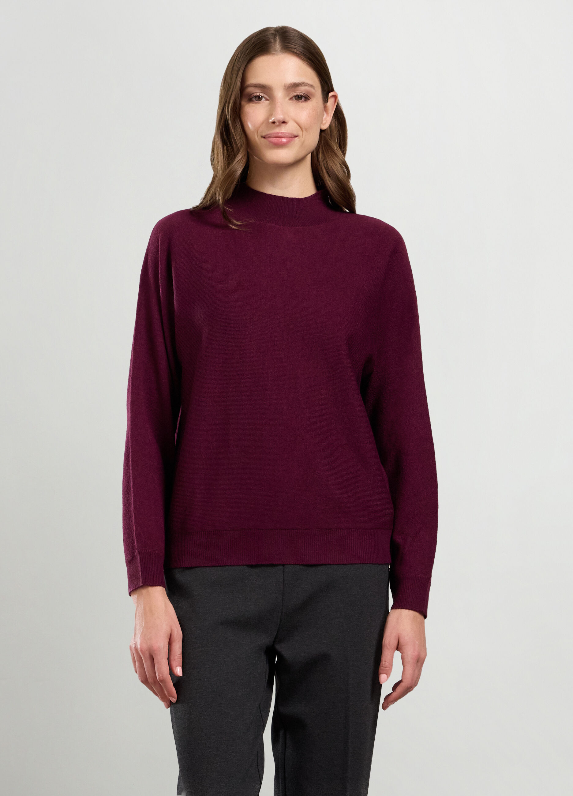 Maglia con lavorazione tricot donna_0
