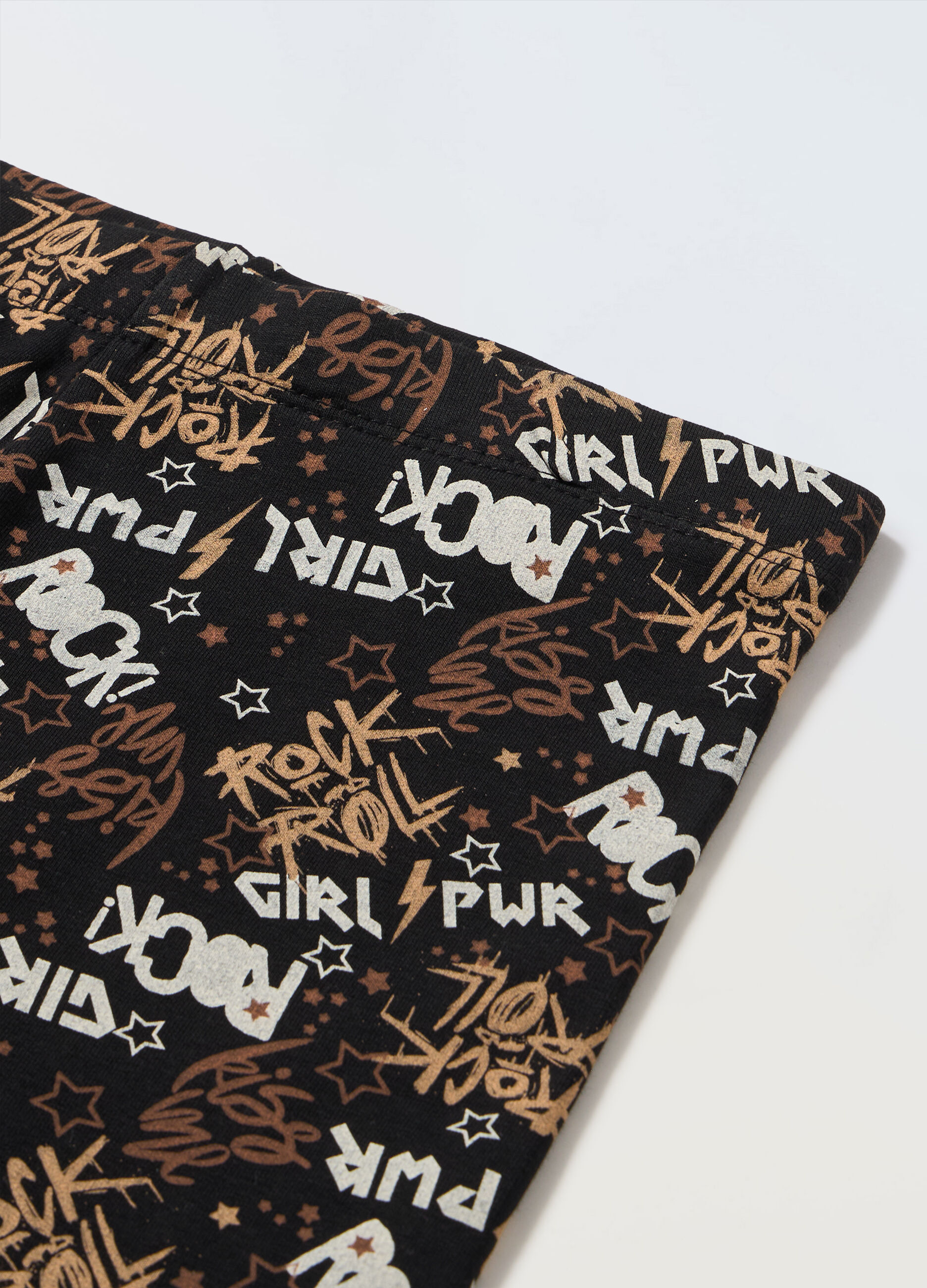 Leggings in french terry di cotone stretch ragazza_1