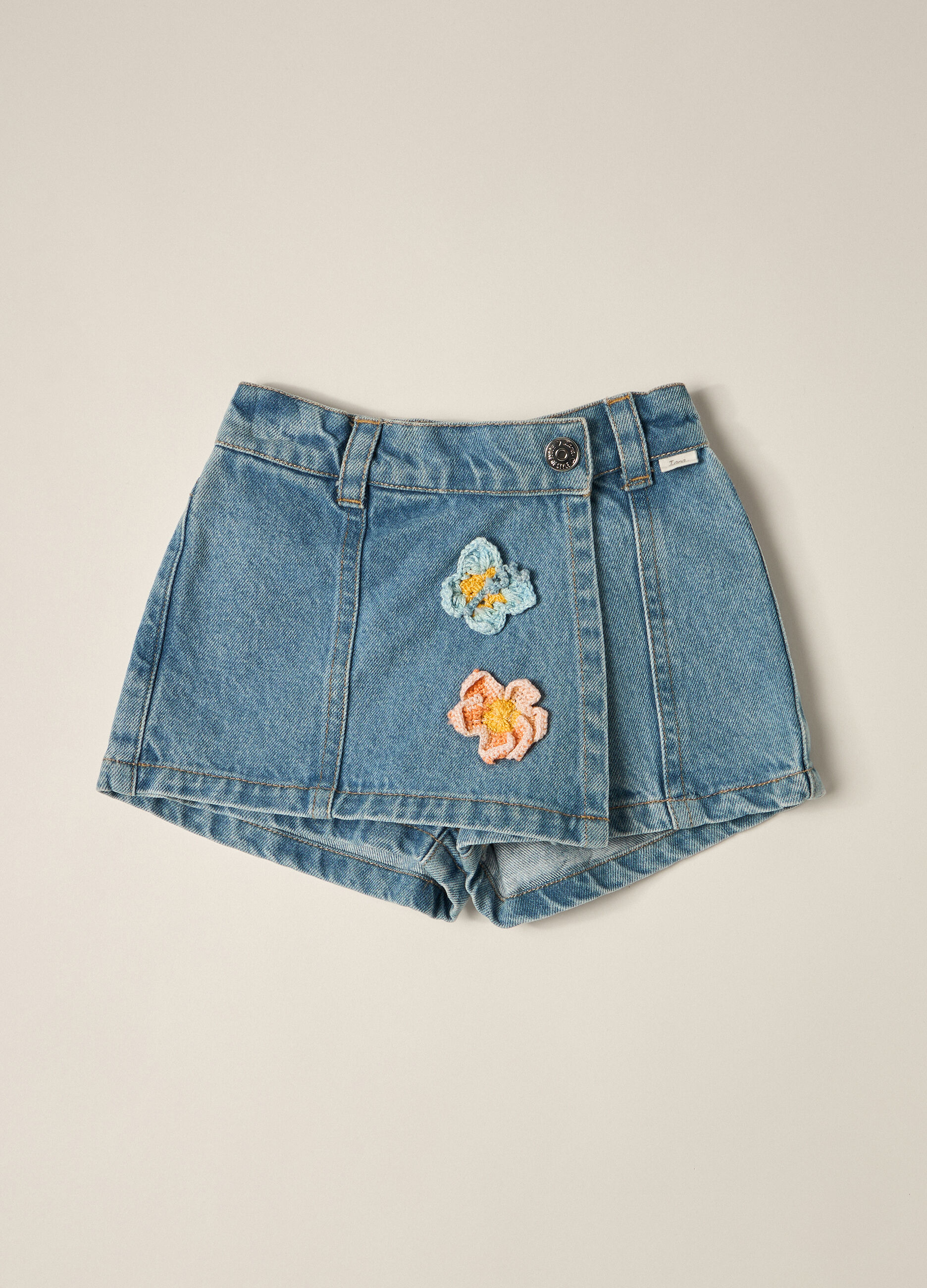 Gonna-pantalone in puro cotone IANA neonata_0