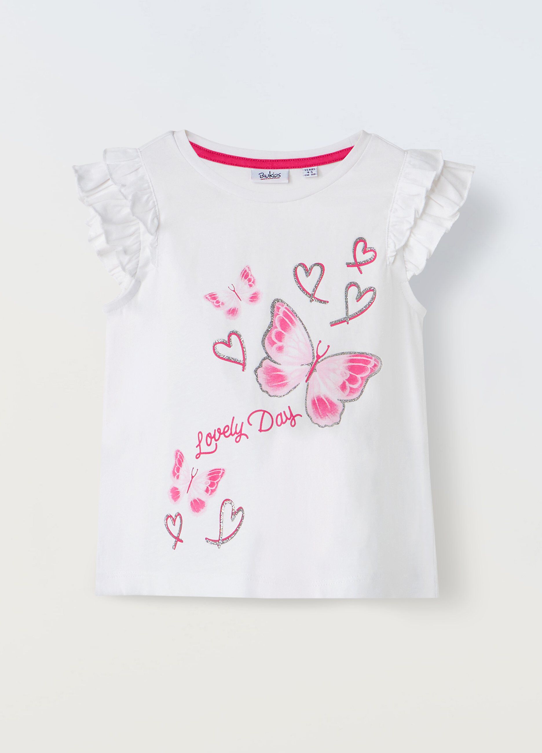 T-shirt in puro cotone bambina_0