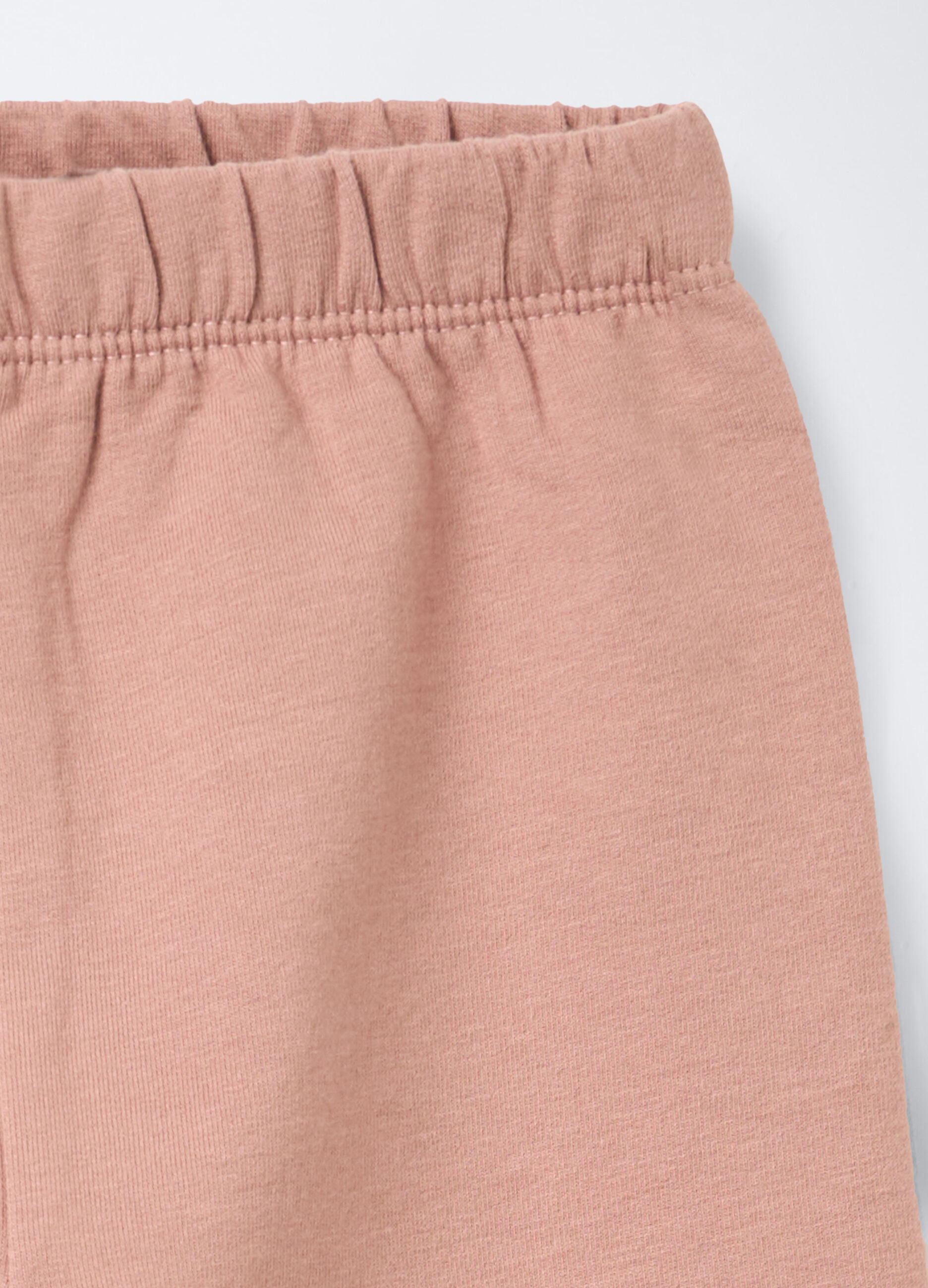 Leggings in felpa di cotone stretch bimba_2
