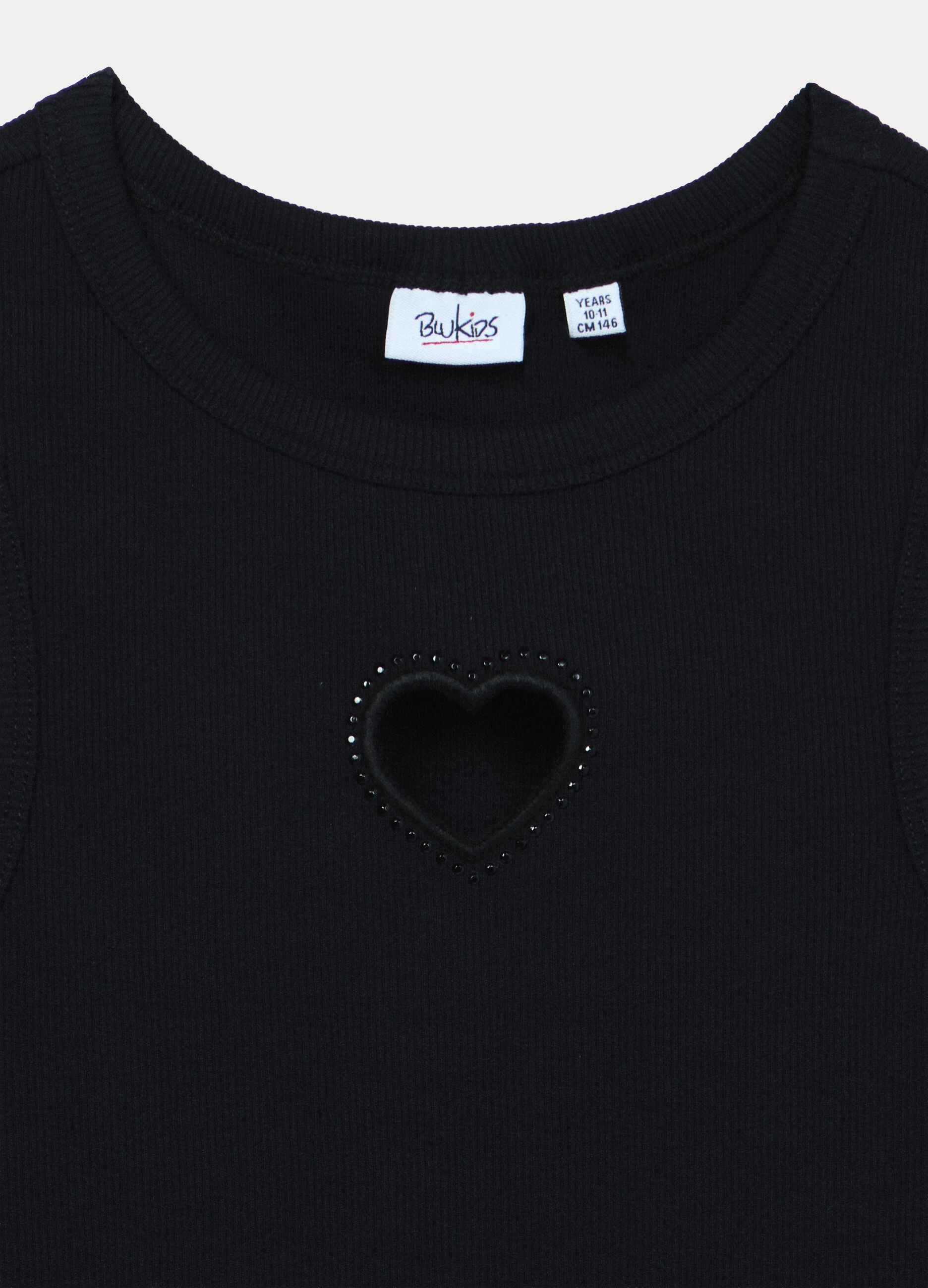 Vestito fitted in jersey di cotone stretch ragazza_2