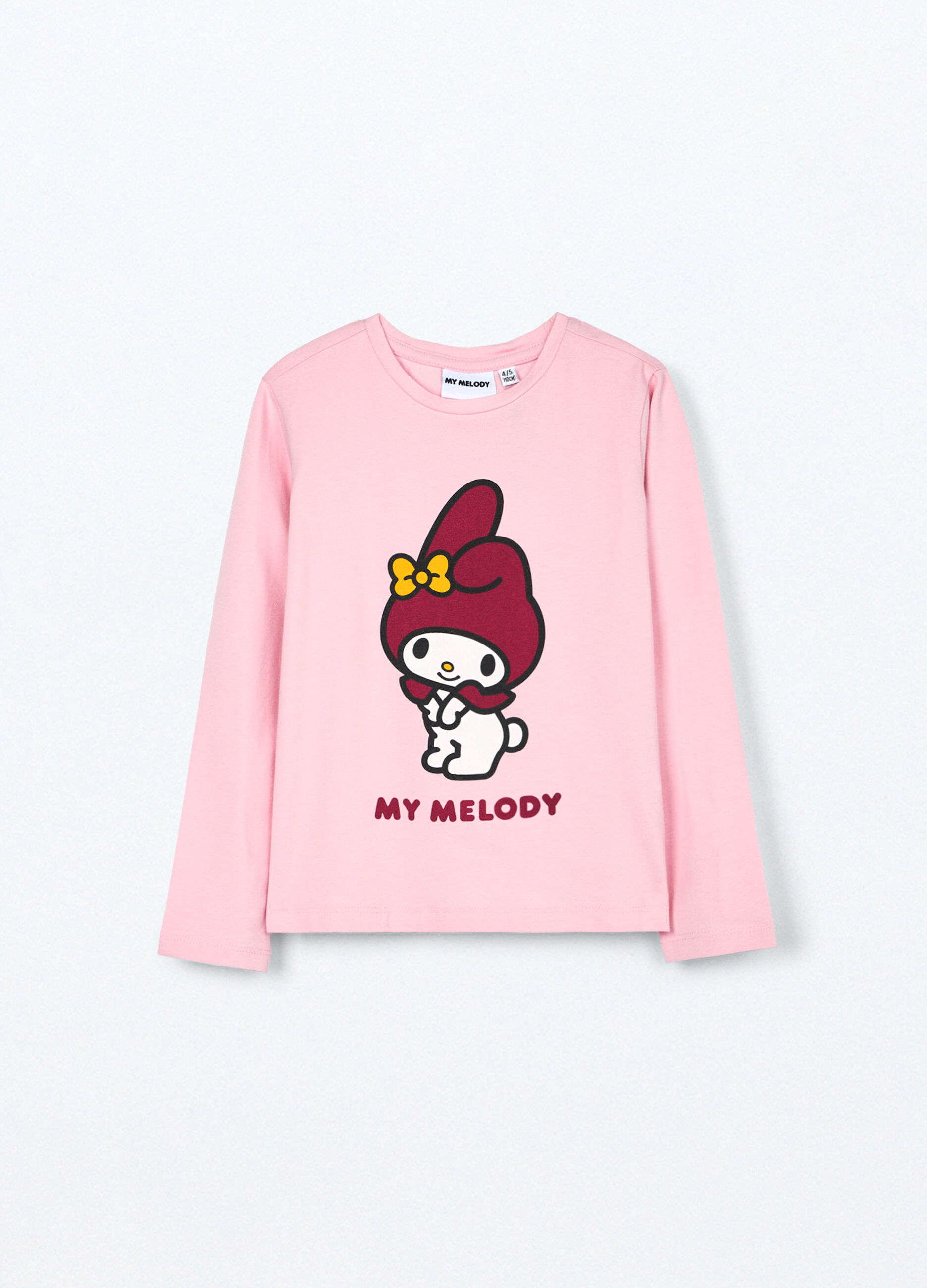 T-shirt in jersey di cotone stretch bambina_0