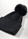 Berretto tricot con pon pom donna_2
