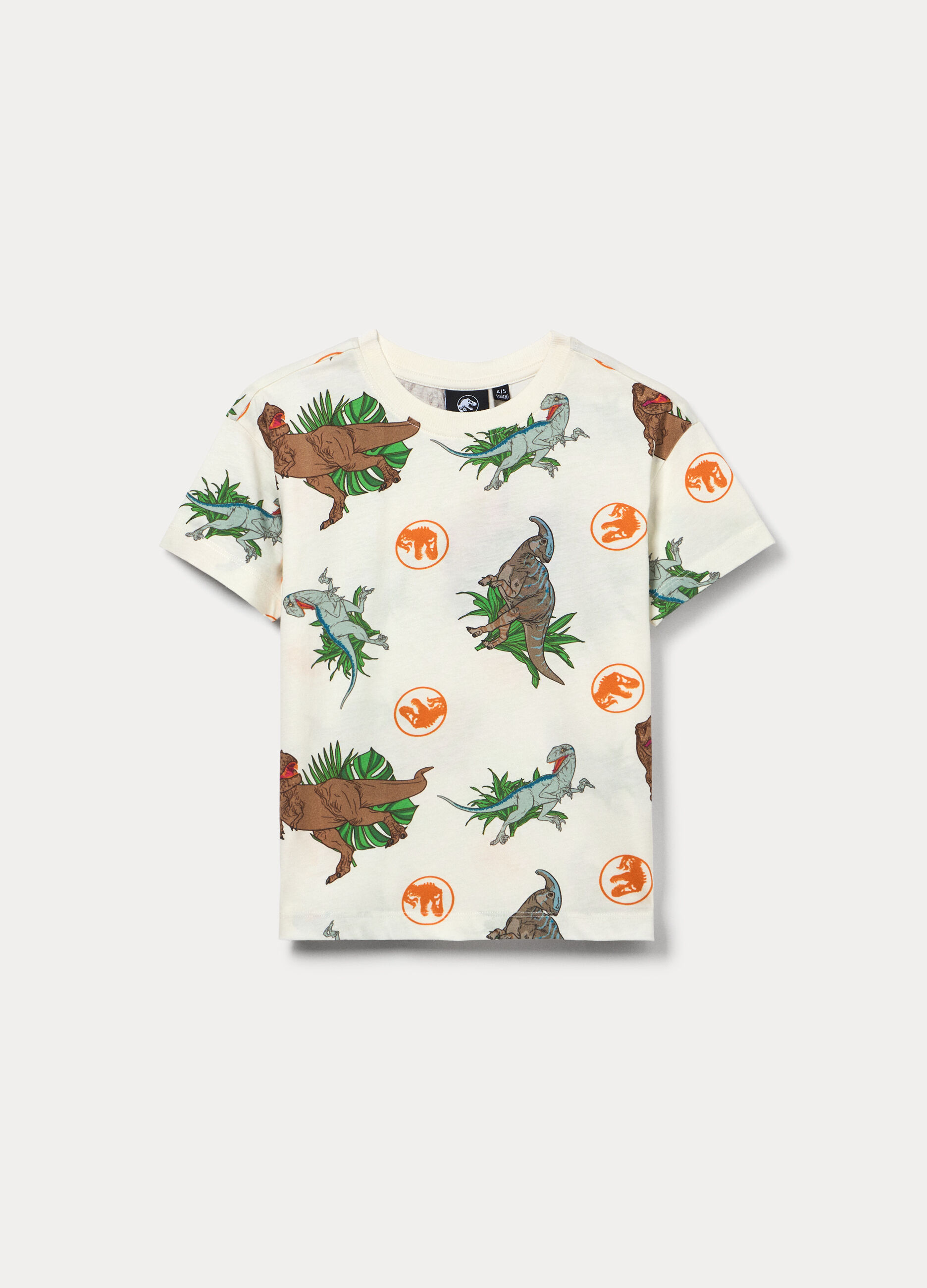 T-shirt girocollo Jurassic World bambino_0