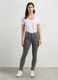 Pantaloni in denim di misto cotone stretch donna_0