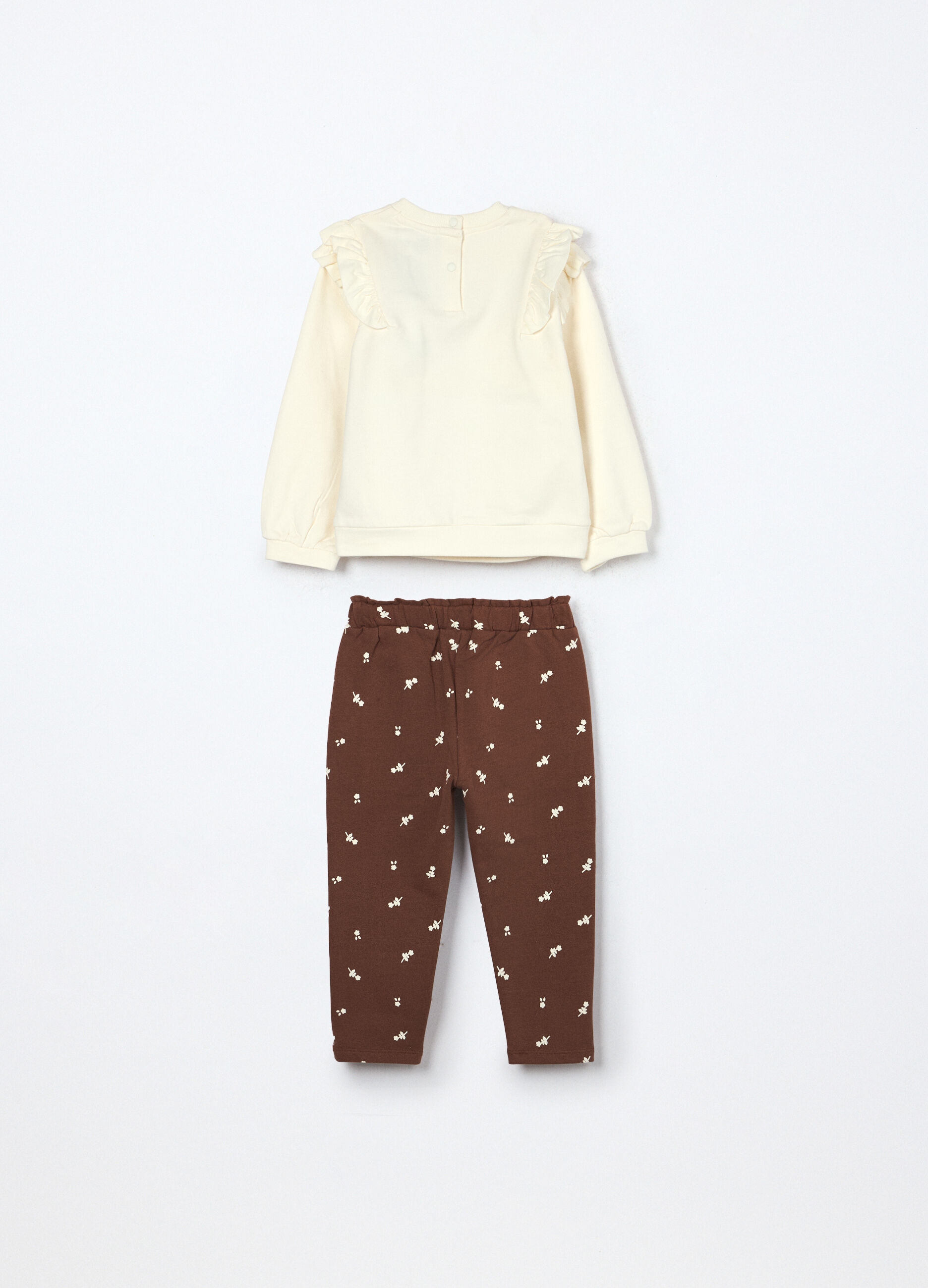 Jogging set Disney in cotone fleece stretch neonata_1