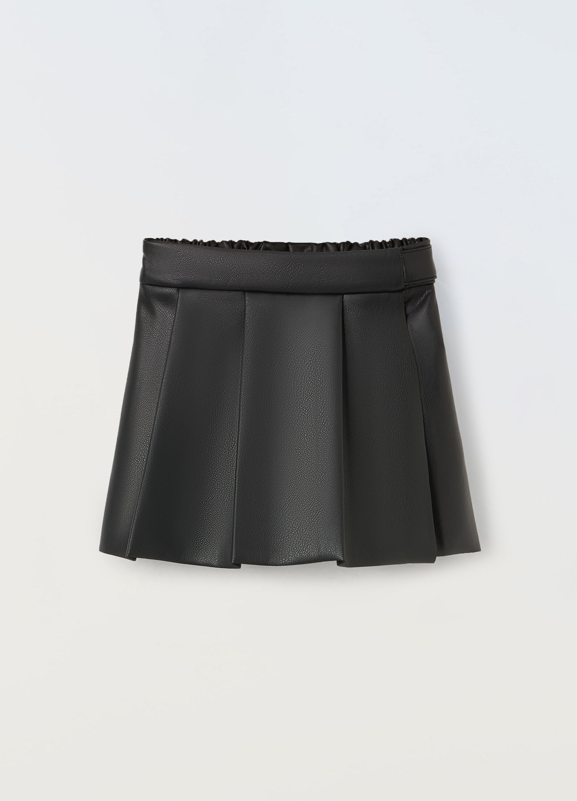 Gonna corta in ecopelle neonata_0