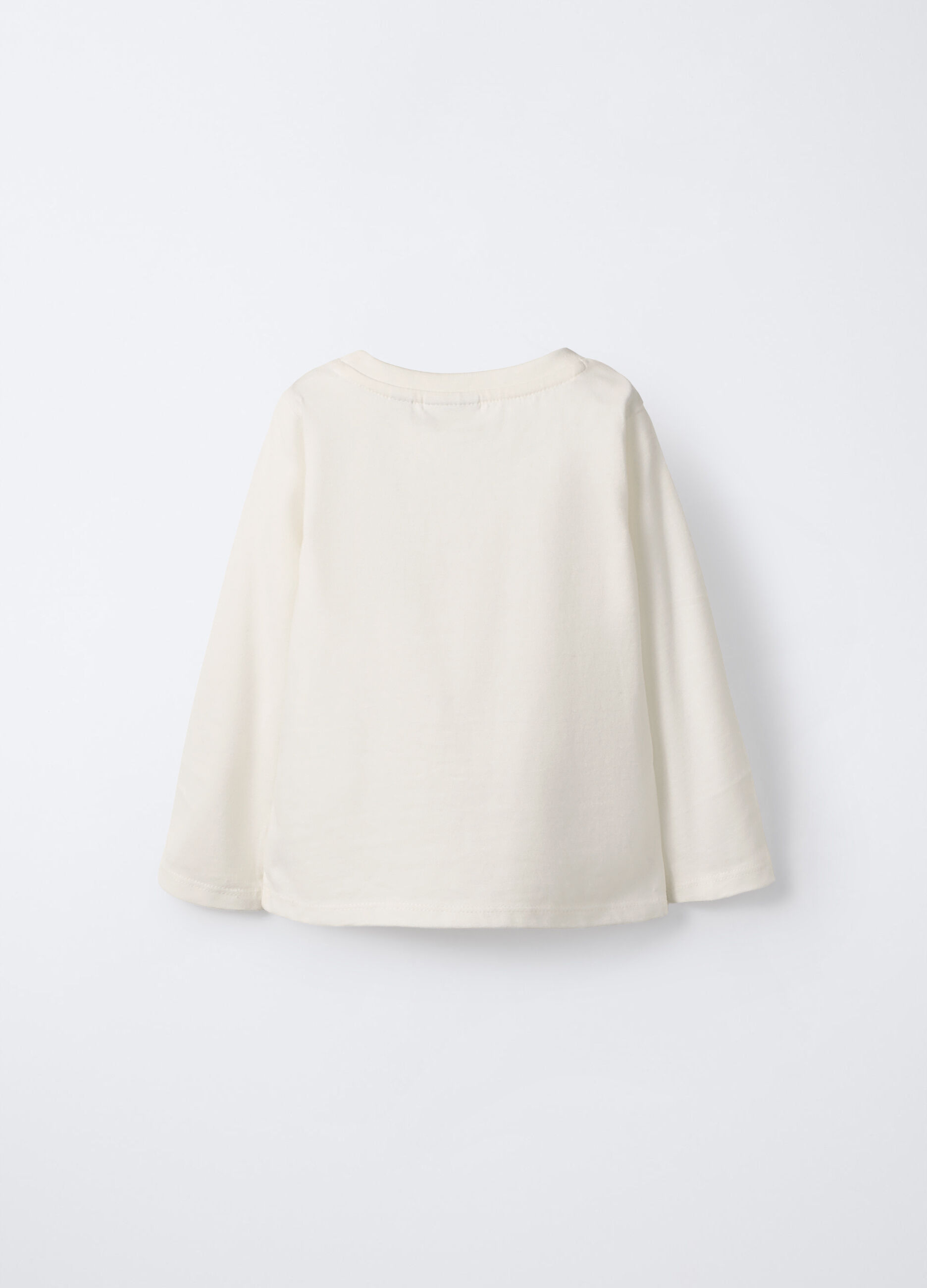T-shirt girocollo in puro cotone bimba_1