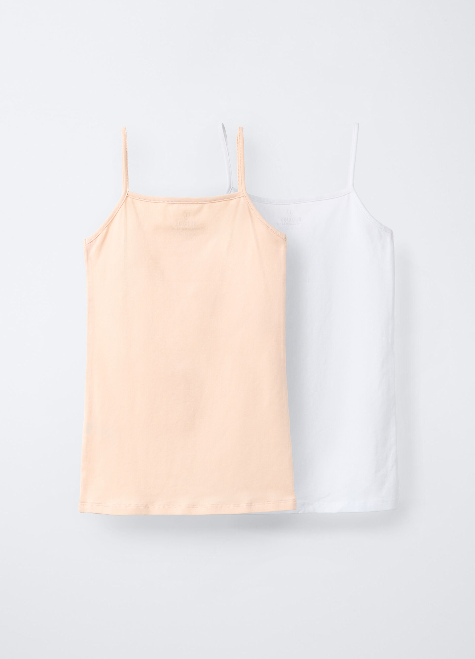 Pack 2 canotte in jersey di cotone stretch ragazza_1
