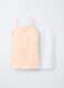 Pack 2 canotte in jersey di cotone stretch ragazza_1