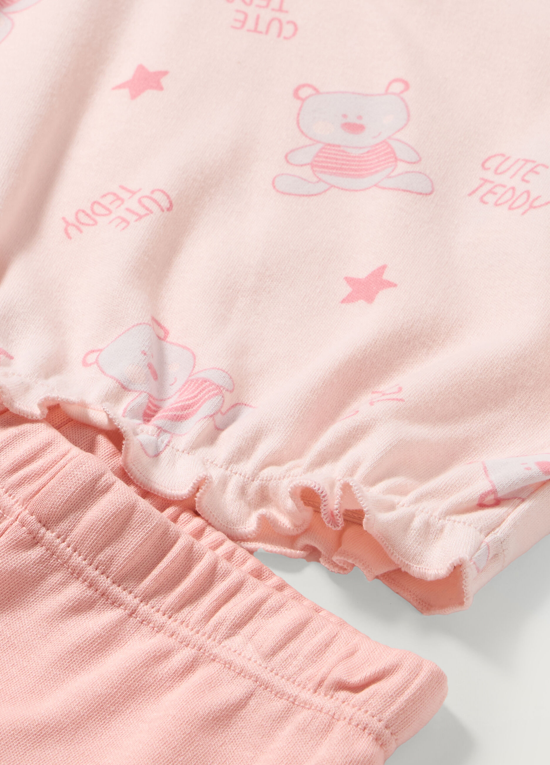 Set pigiama lungo in puro cotone neonata_1