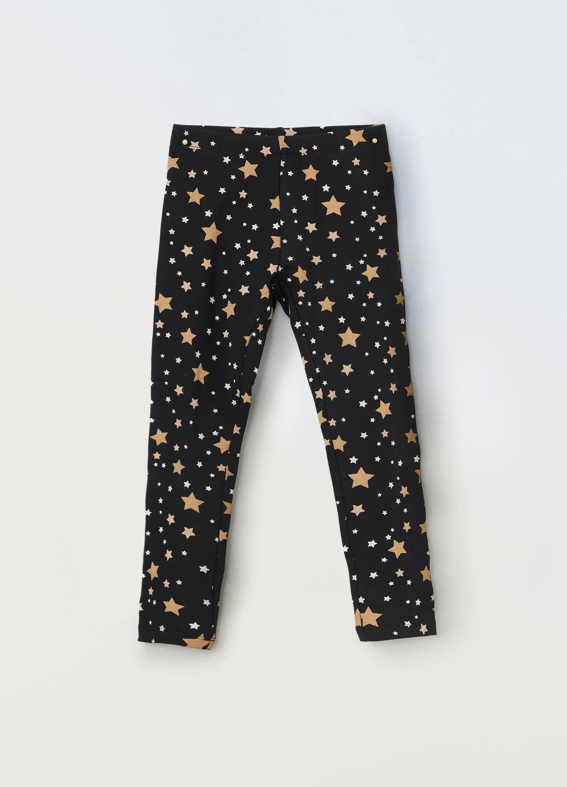 Leggings in french terry stretch bambina_0