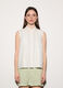 Camicia regular fit con colletto alla francese in popeline di puro cotone donna_1
