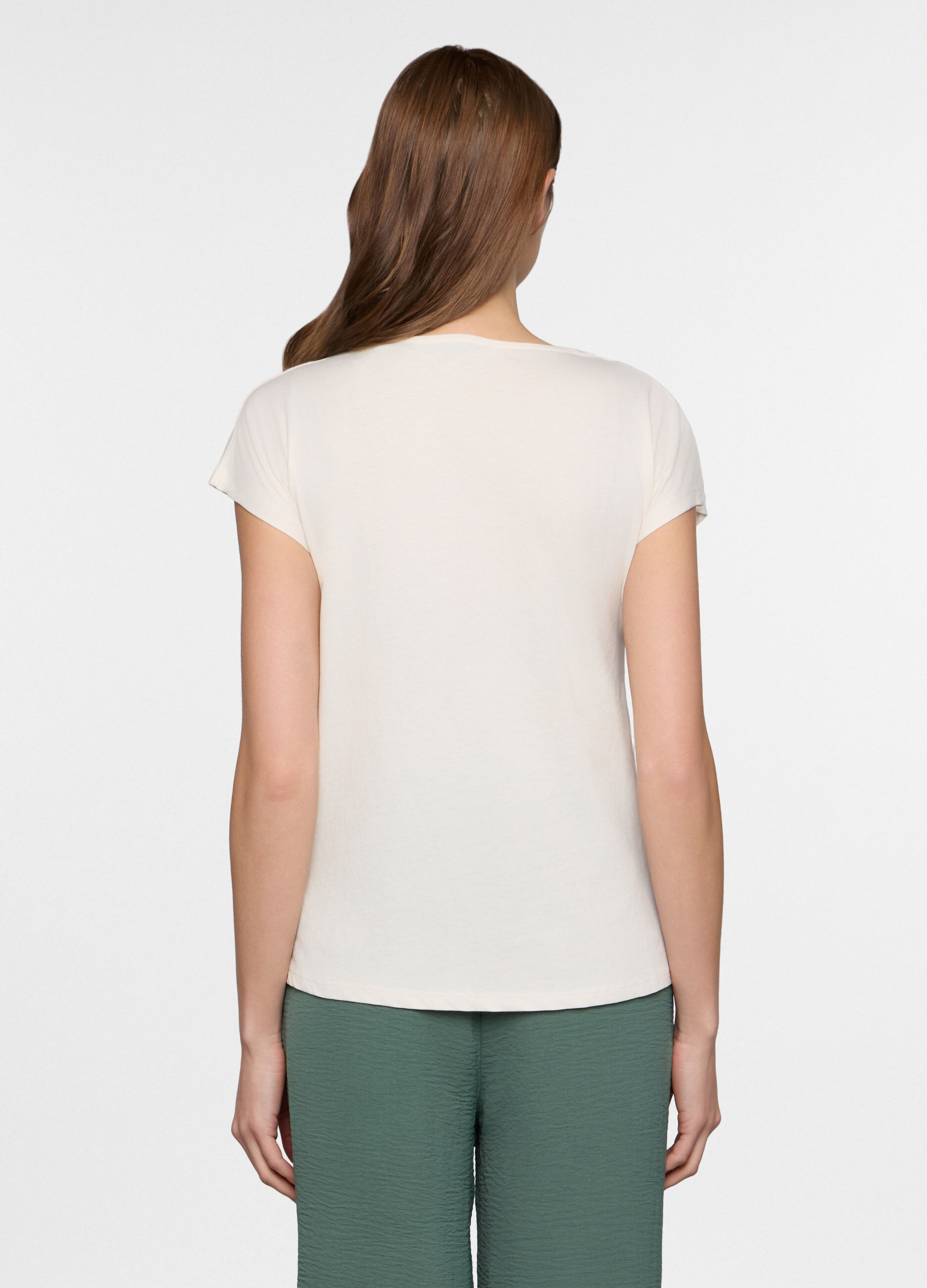 T-shirt girocollo donna_1