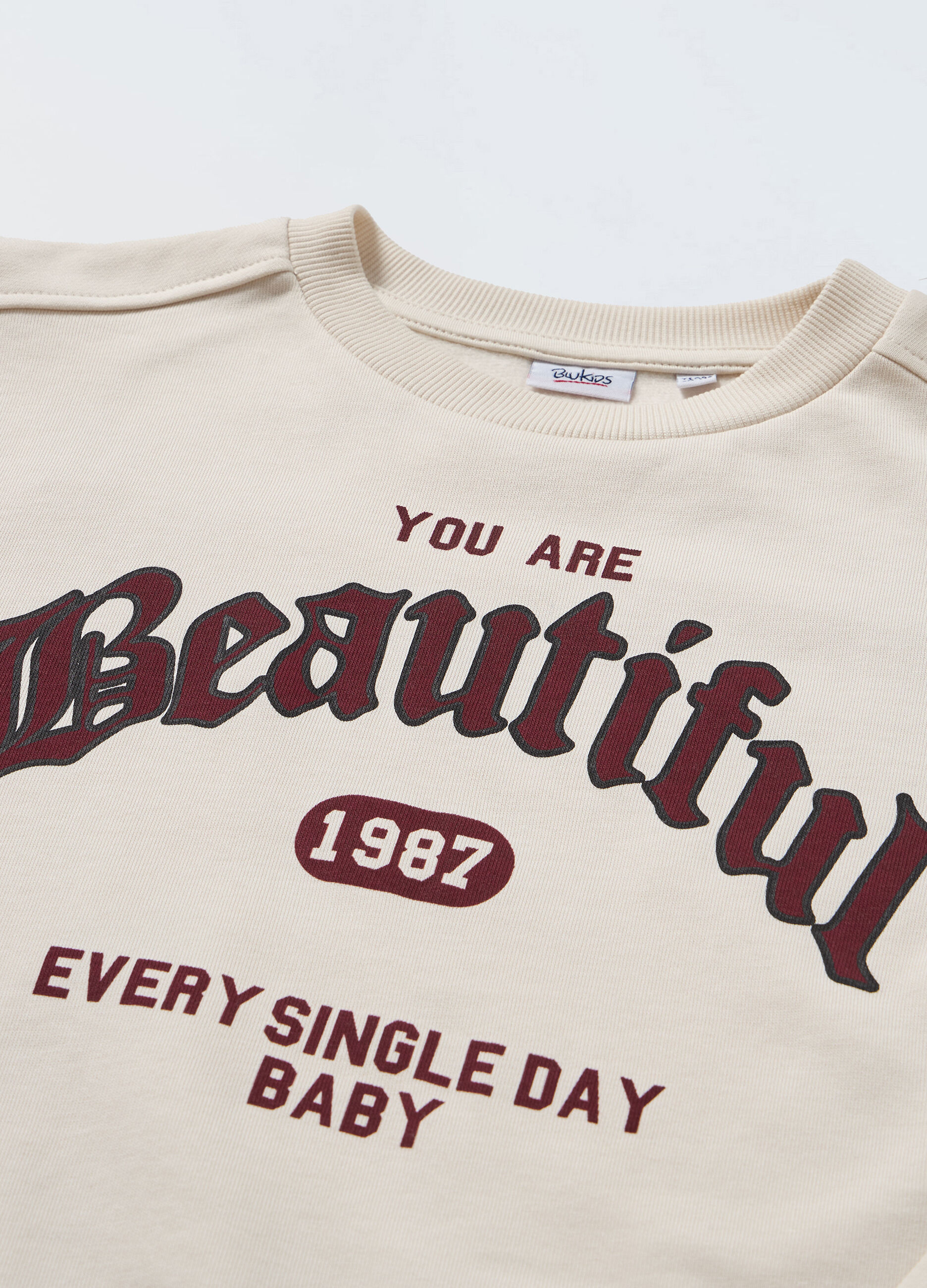 Felpa in puro cotone ragazza_1