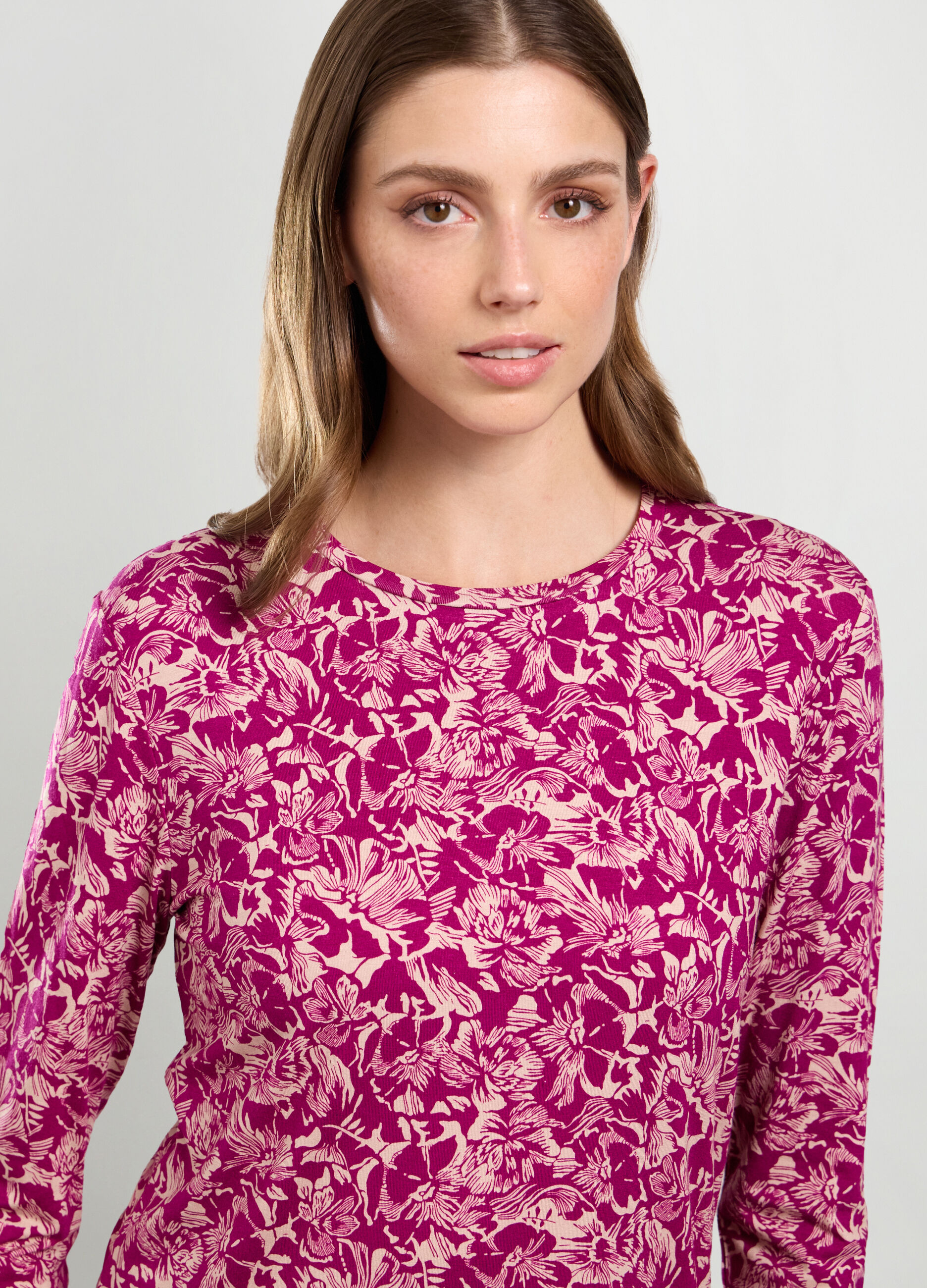 T-shirt in viscosa stretch donna_2