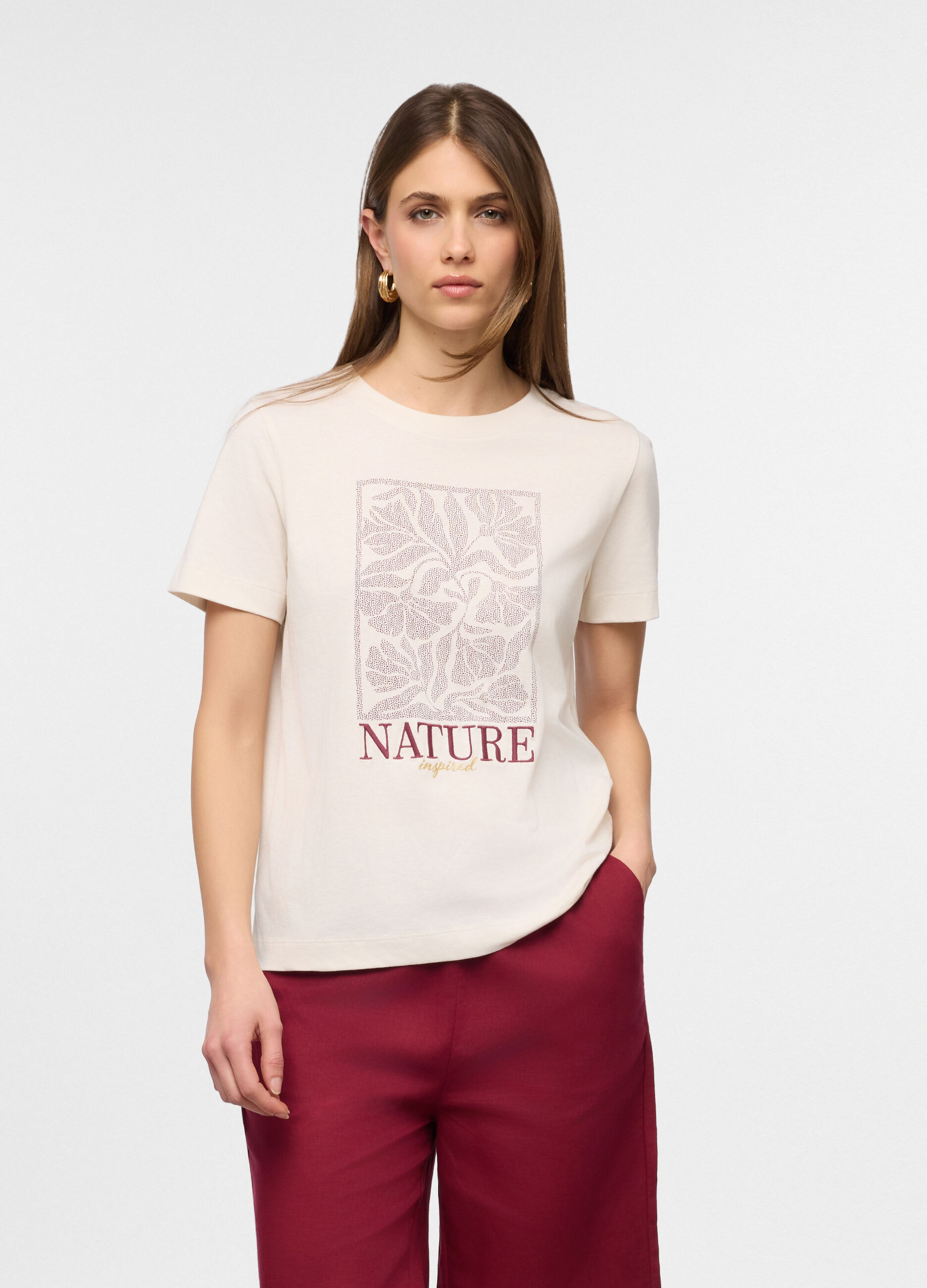 T-shirt girocollo donna_0