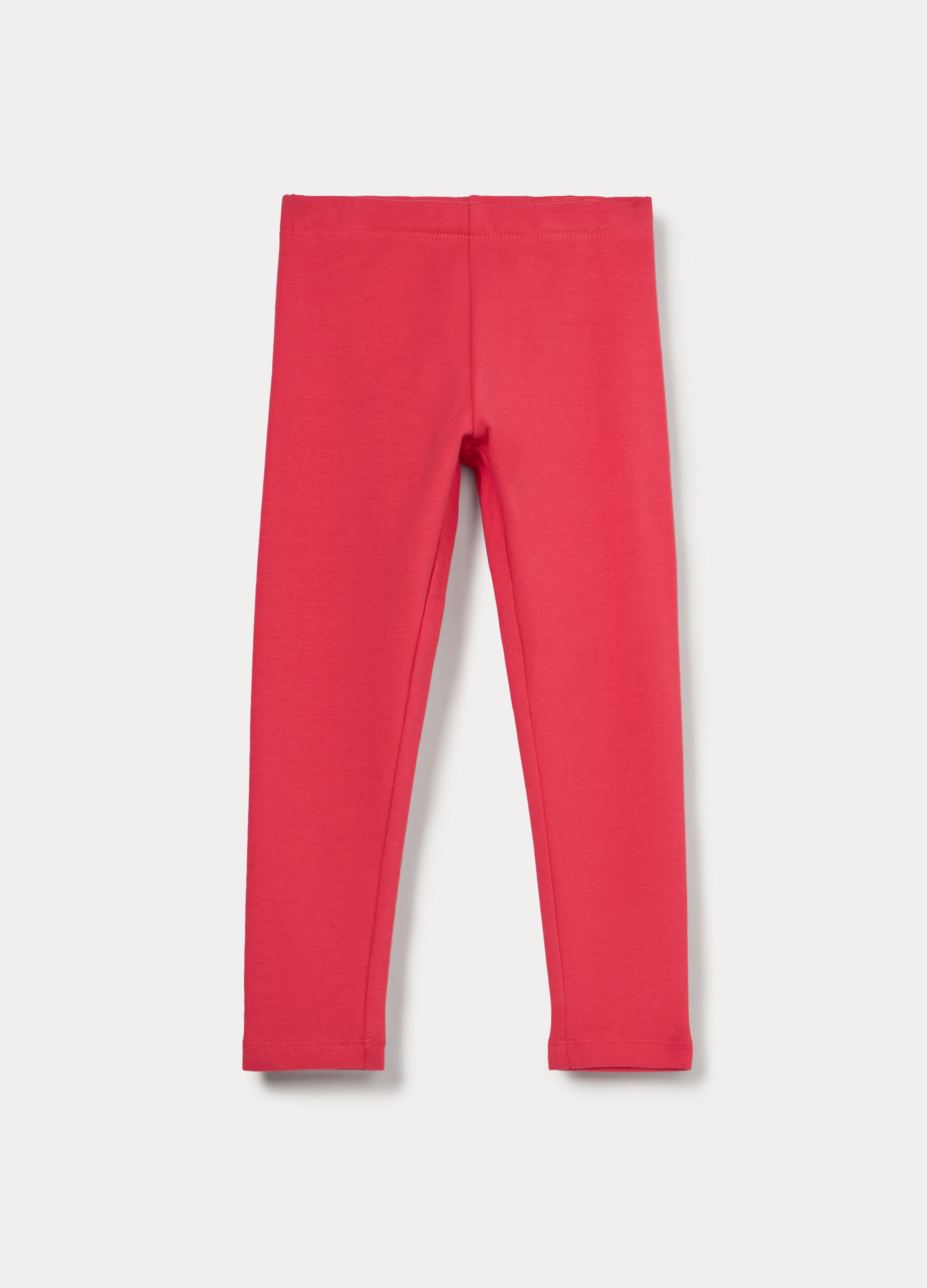 Leggings in french terry di cotone stretch bambina_0