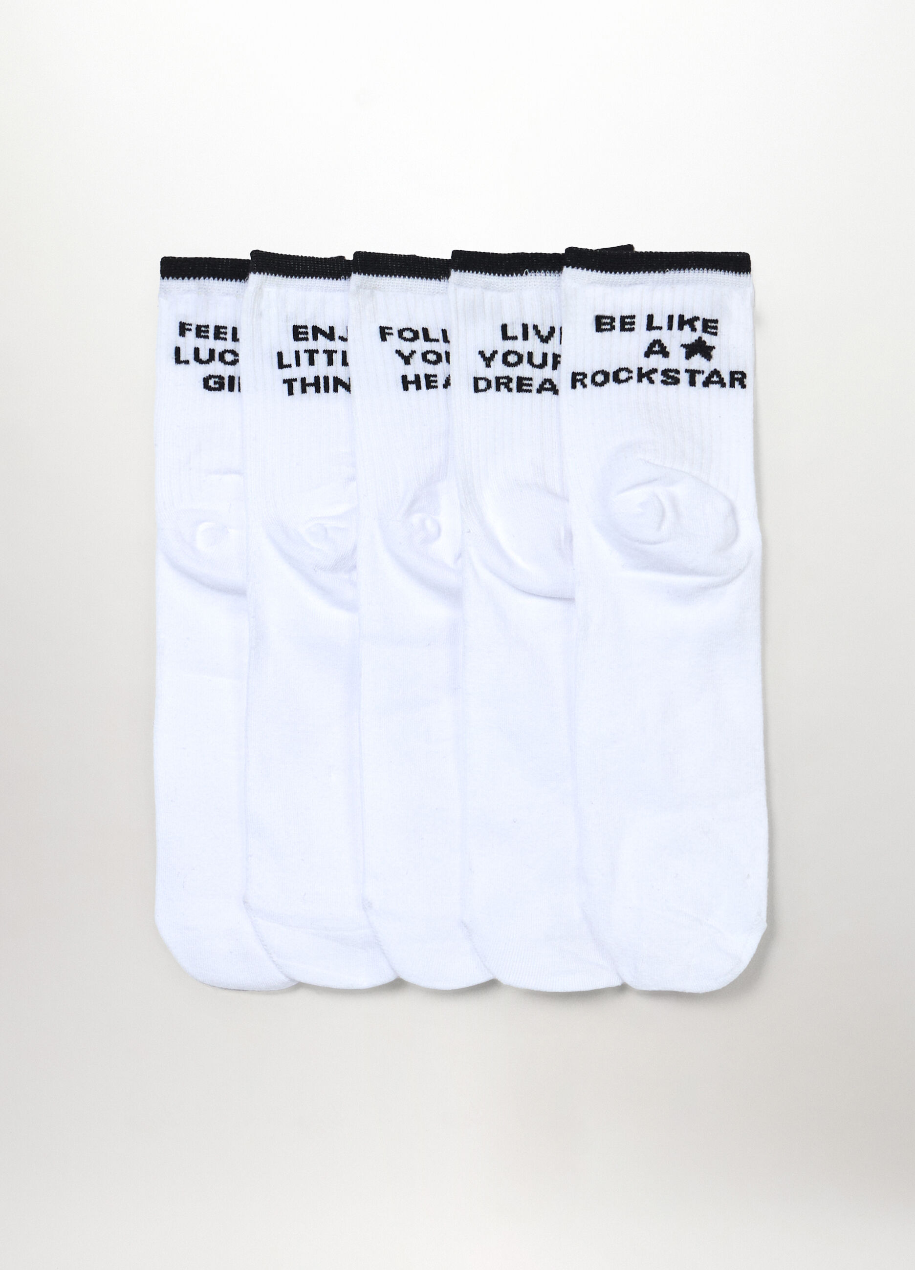 Pack 5 calze corte in spugna di cotone donna_0