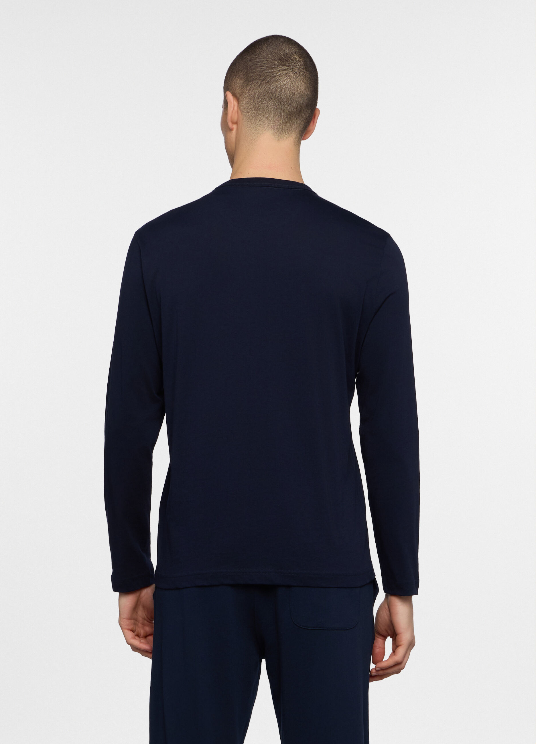 Maglia a maniche lunghe in jersey di cotone_1