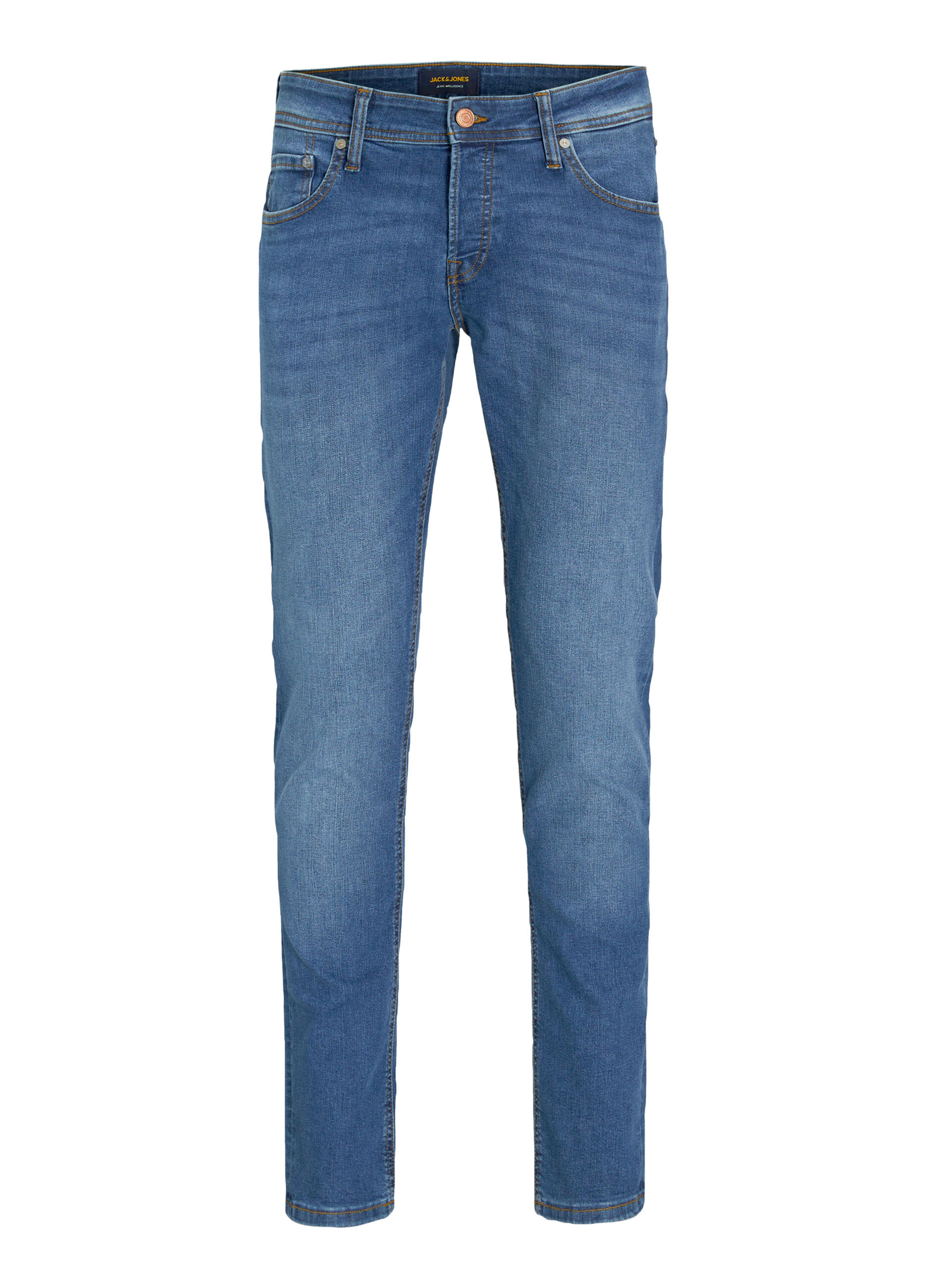 Jeans slim fit in denim di cotone uomo_6