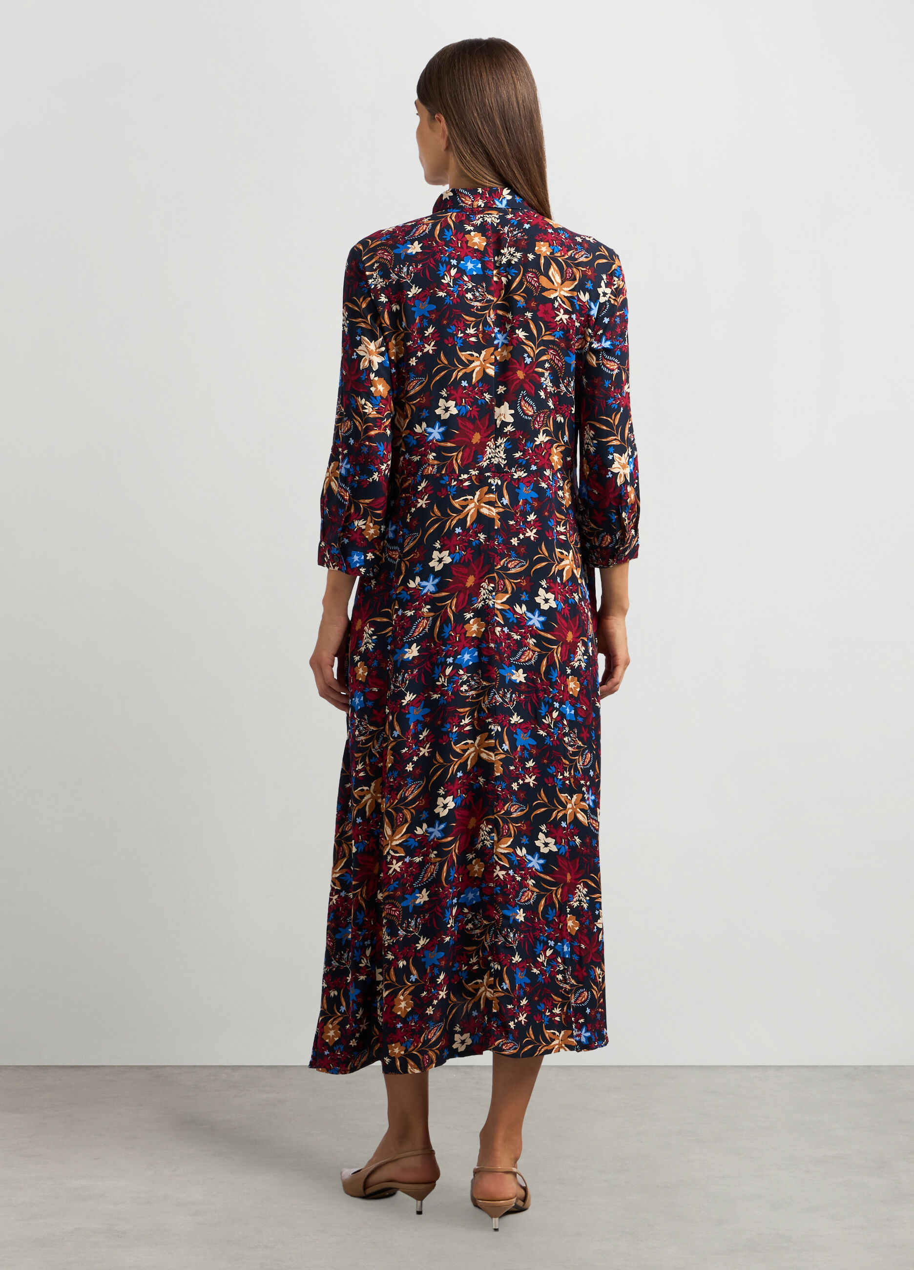 Abito chemisier in pura viscosa donna_1