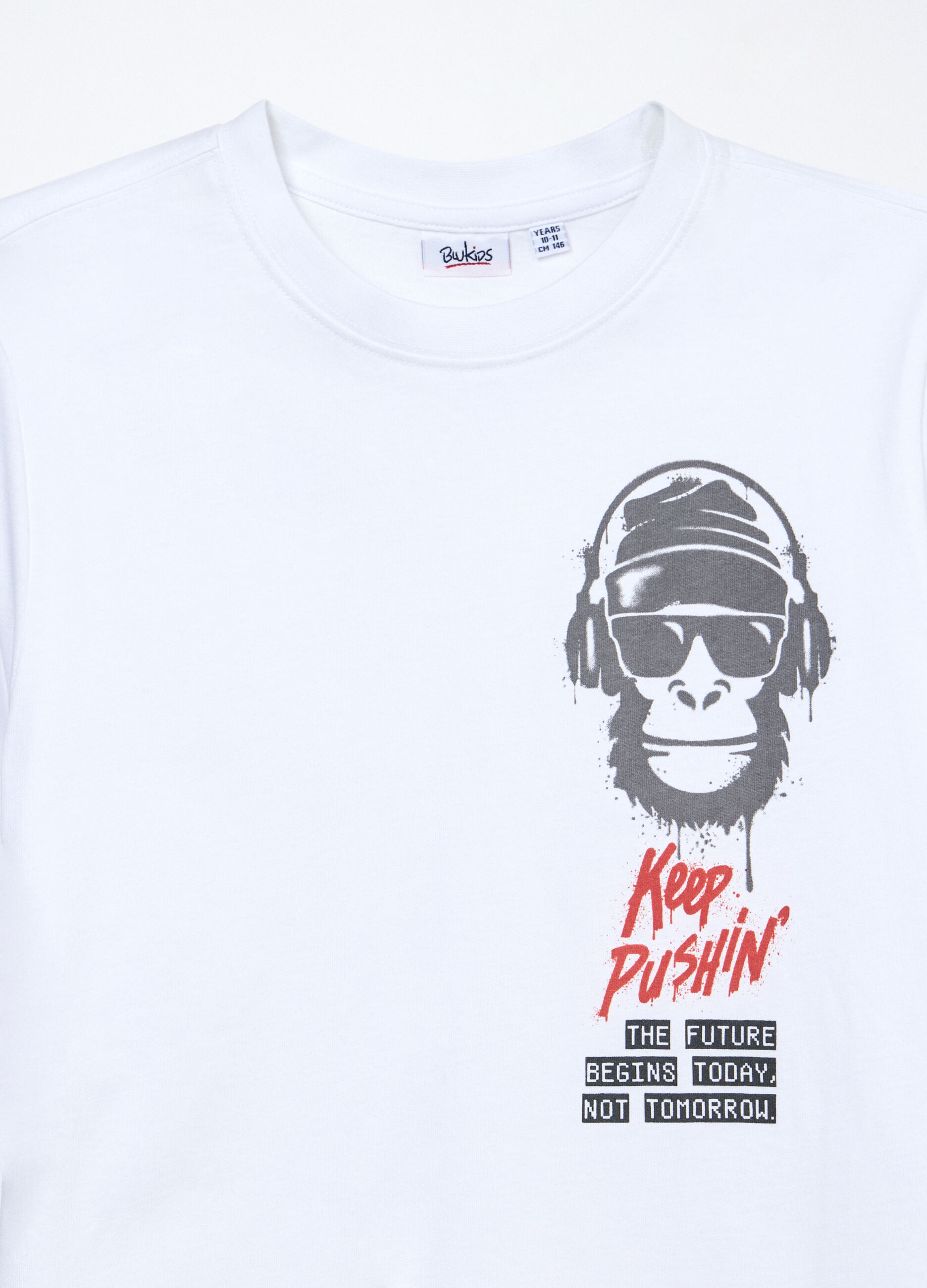 T-shirt in puro cotone a maniche lunghe ragazzo_2