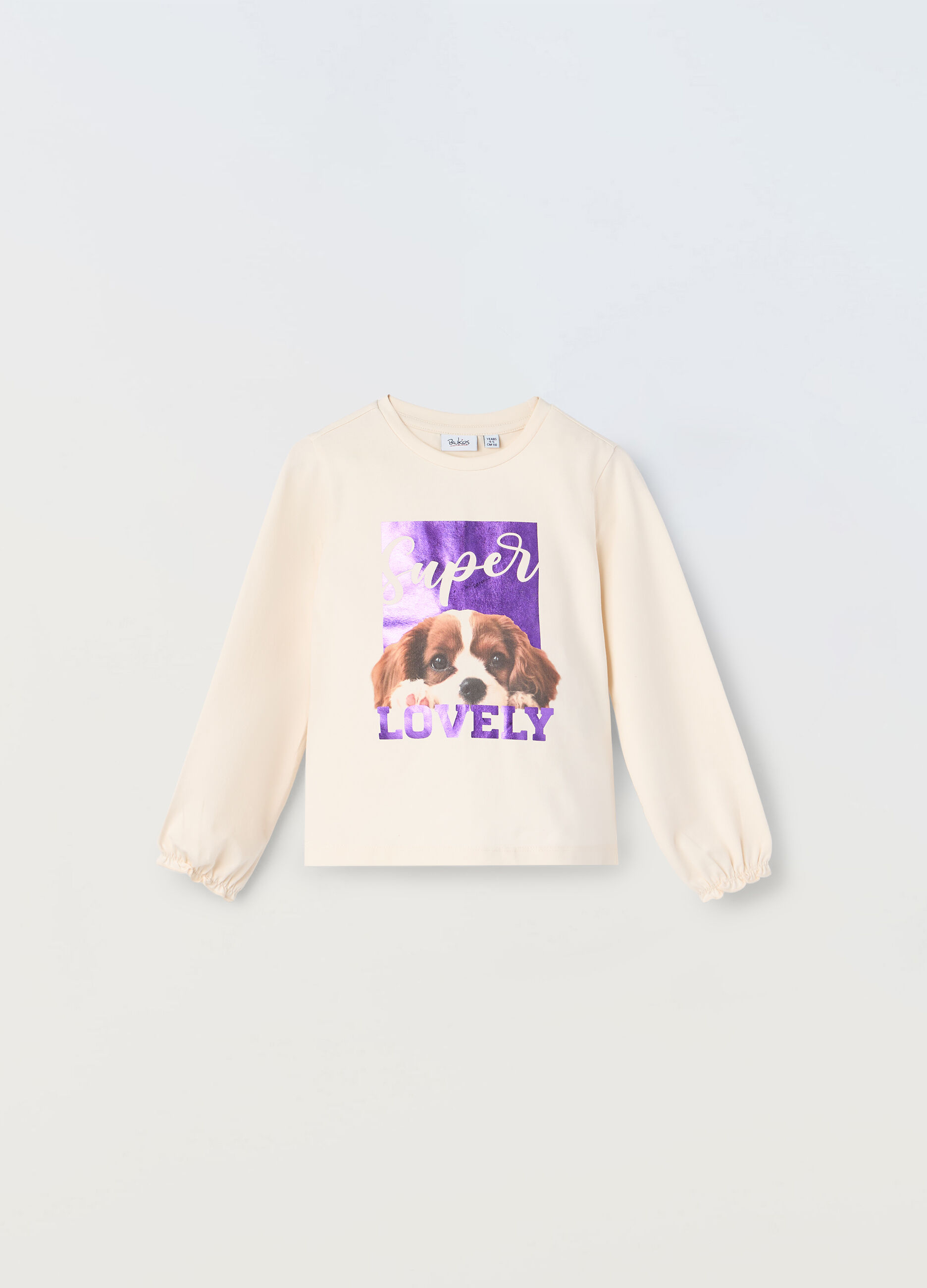 T-shirt in cotone stretch bambina_0