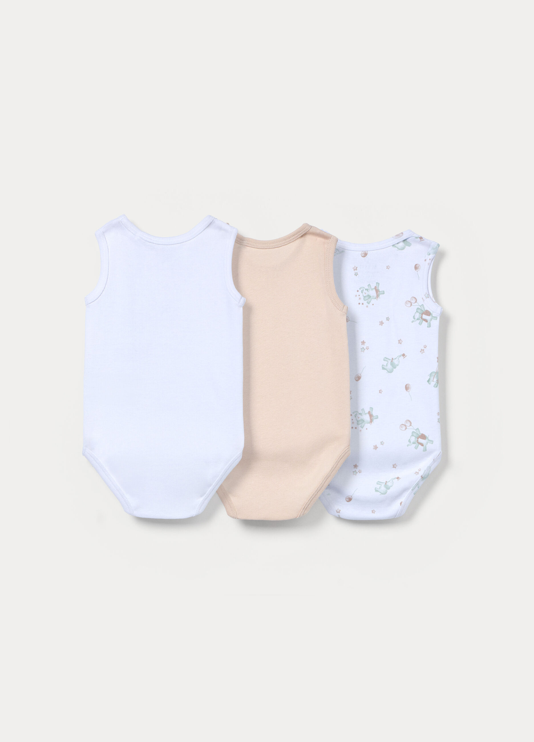 Pack 3 body in costina di puro cotone _1