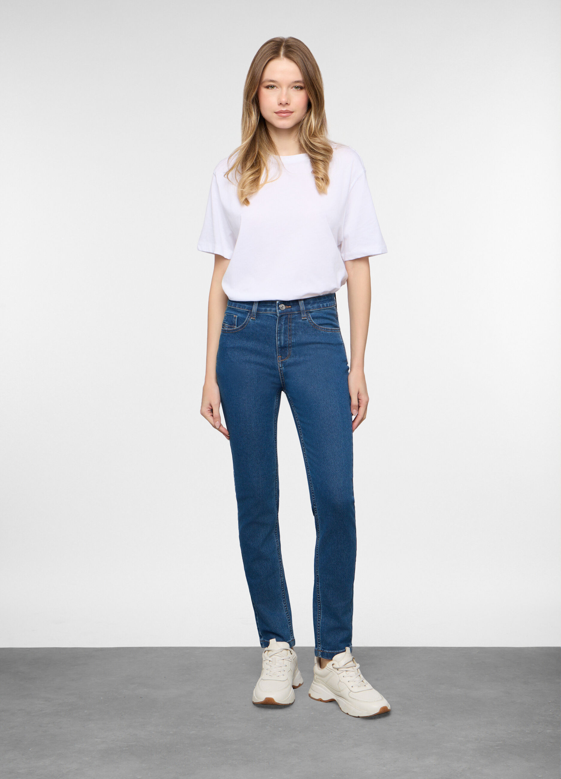 5 Tasche fit Slim in denim stretch donna_0