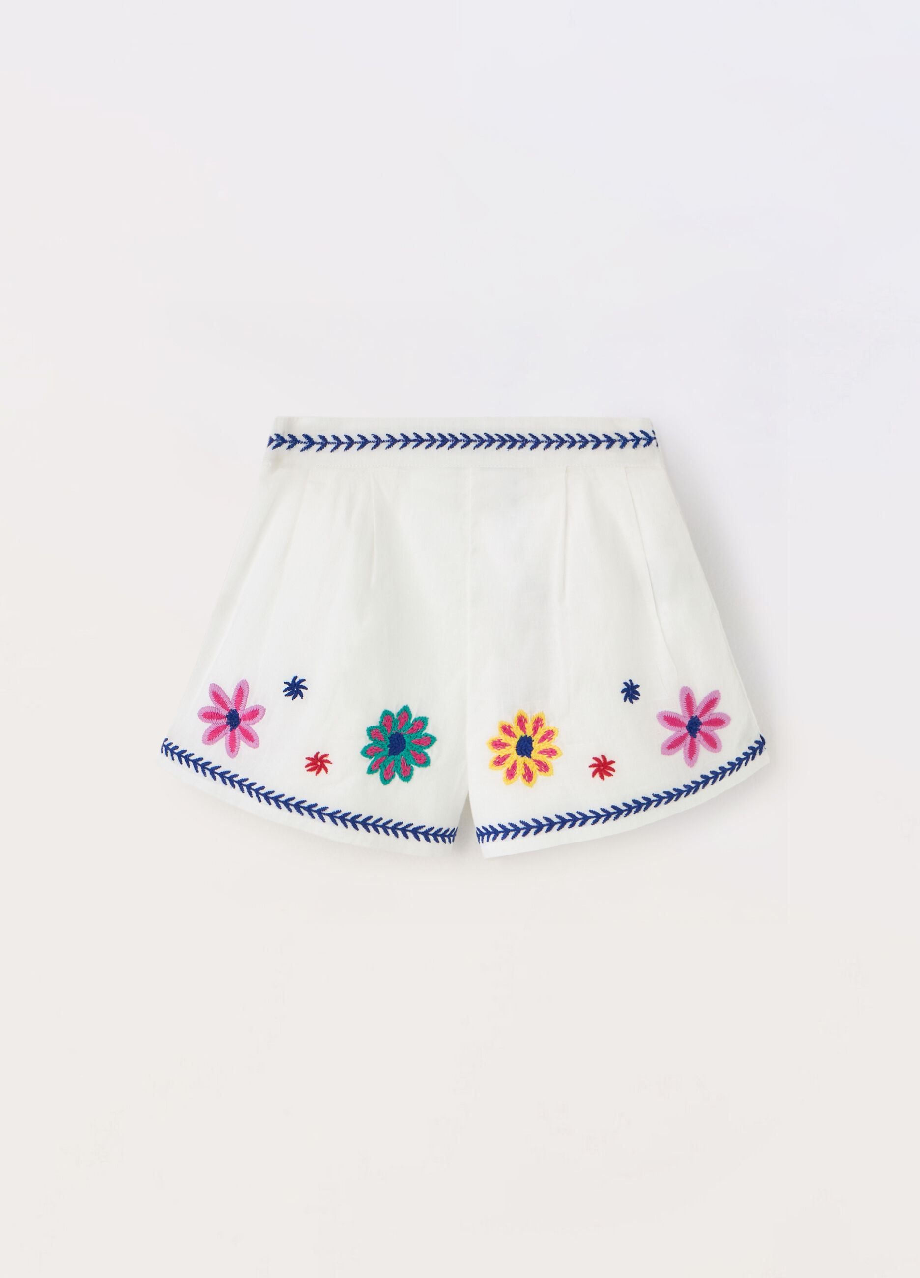 Shorts in puro cotone muslin bambina_0