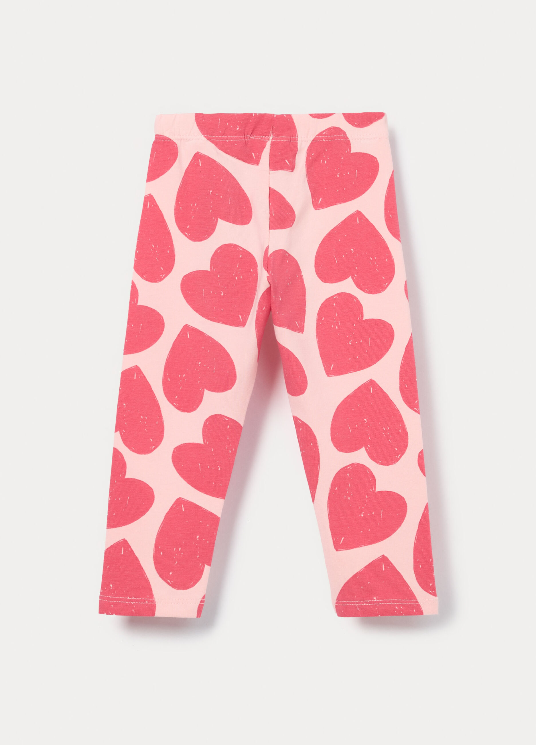 Leggings in jersey di cotone stretch bimba_1