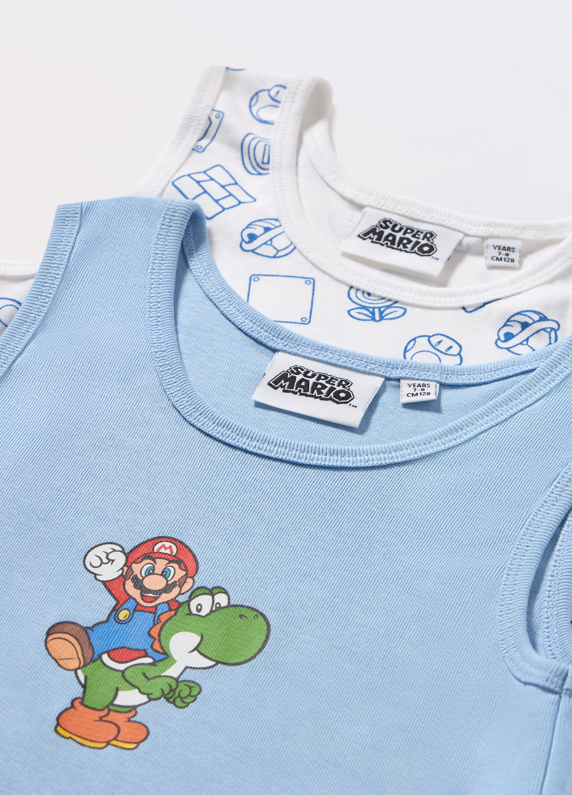 Pack 2 canotte intime Super Mario in puro cotone bambino_1