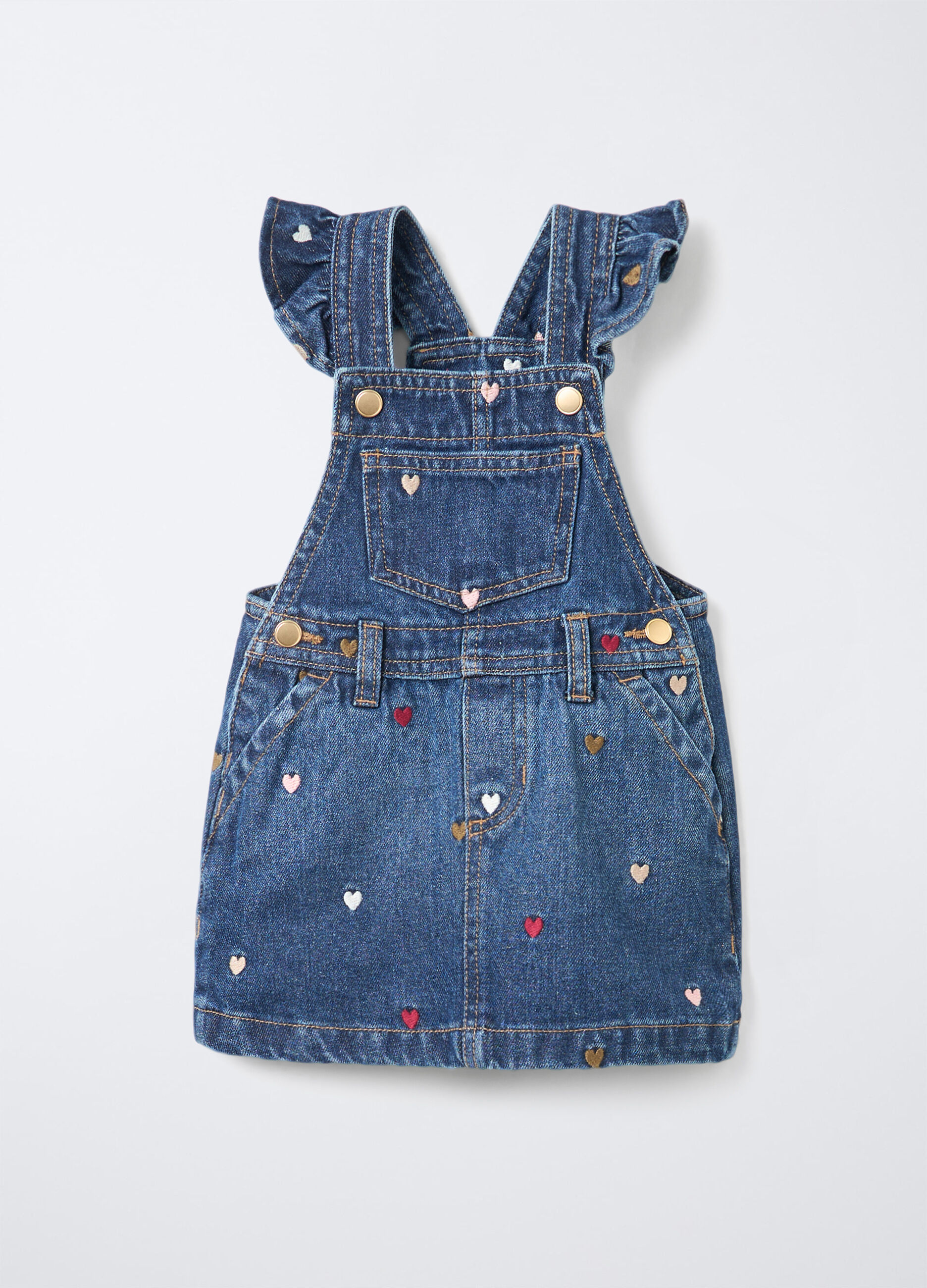 Salopette in denim misto cotone Fit Regular bimba_0