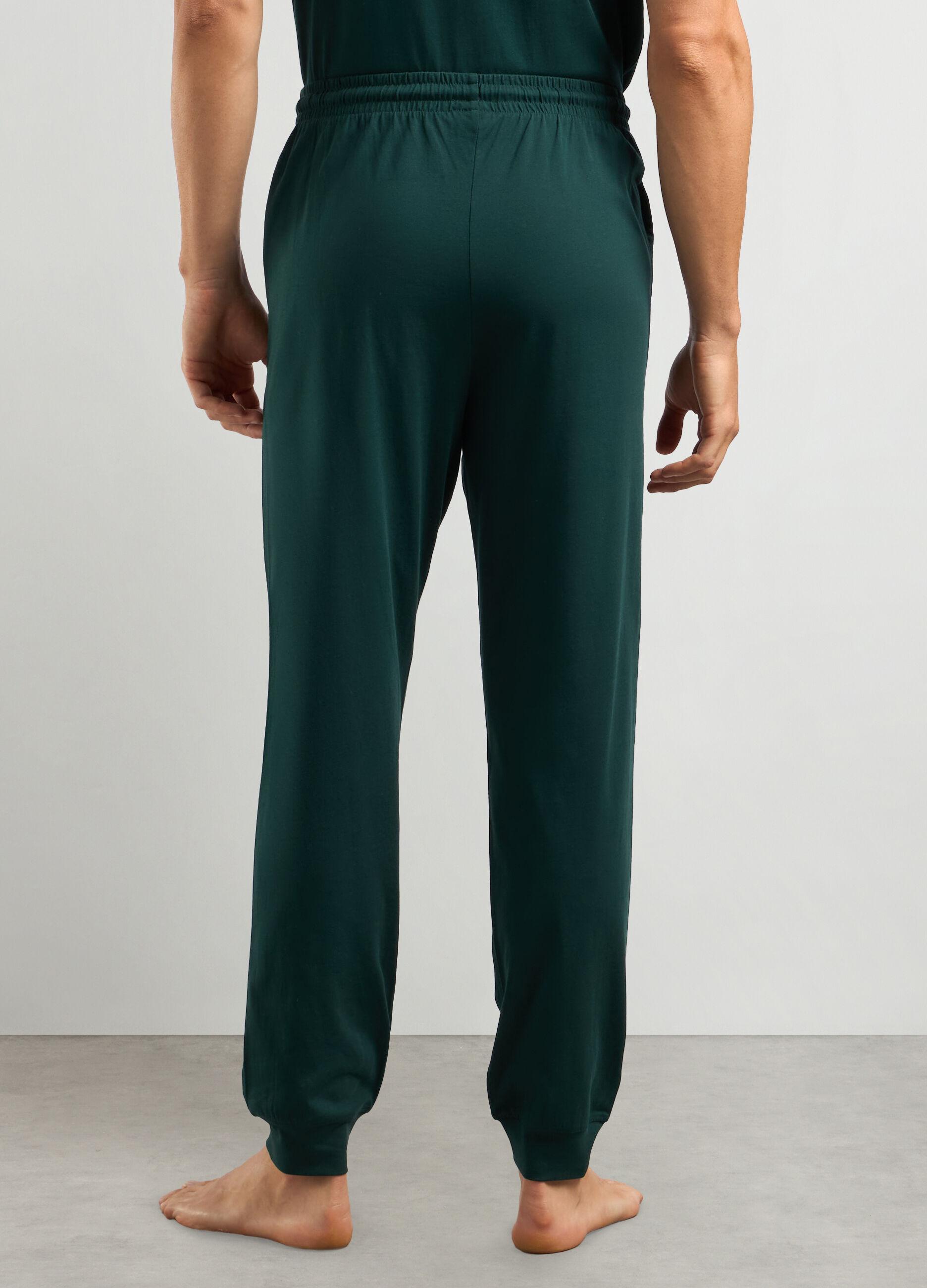 Pantaloni pigiama lunghi in puro cotone uomo_1